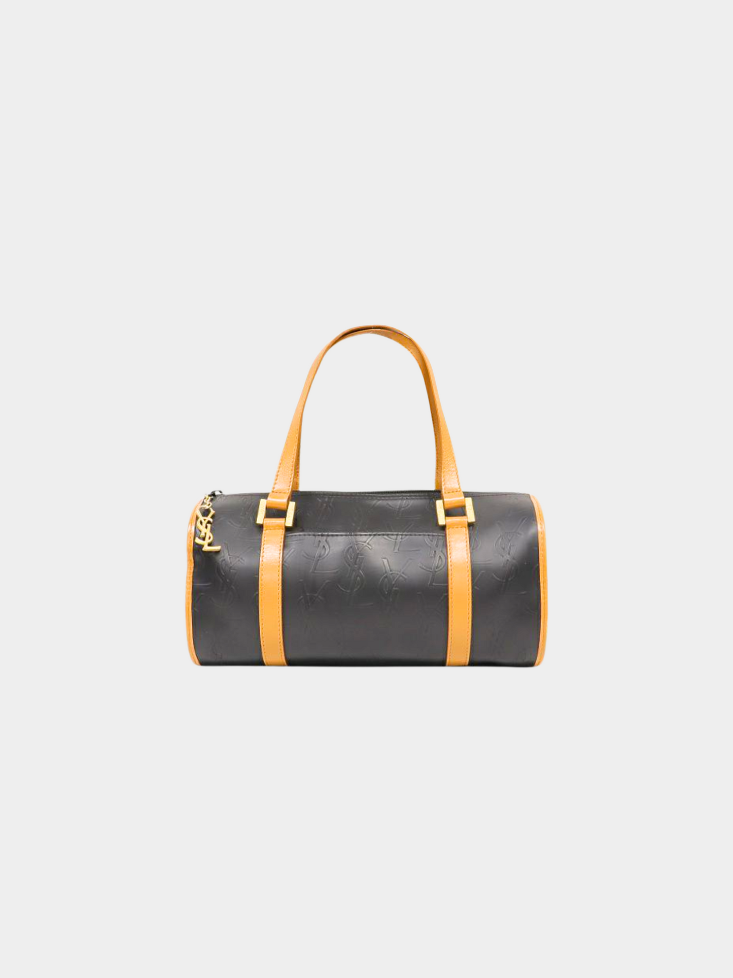 Yves Saint Laurent 2010s Black Leather Boston Bag