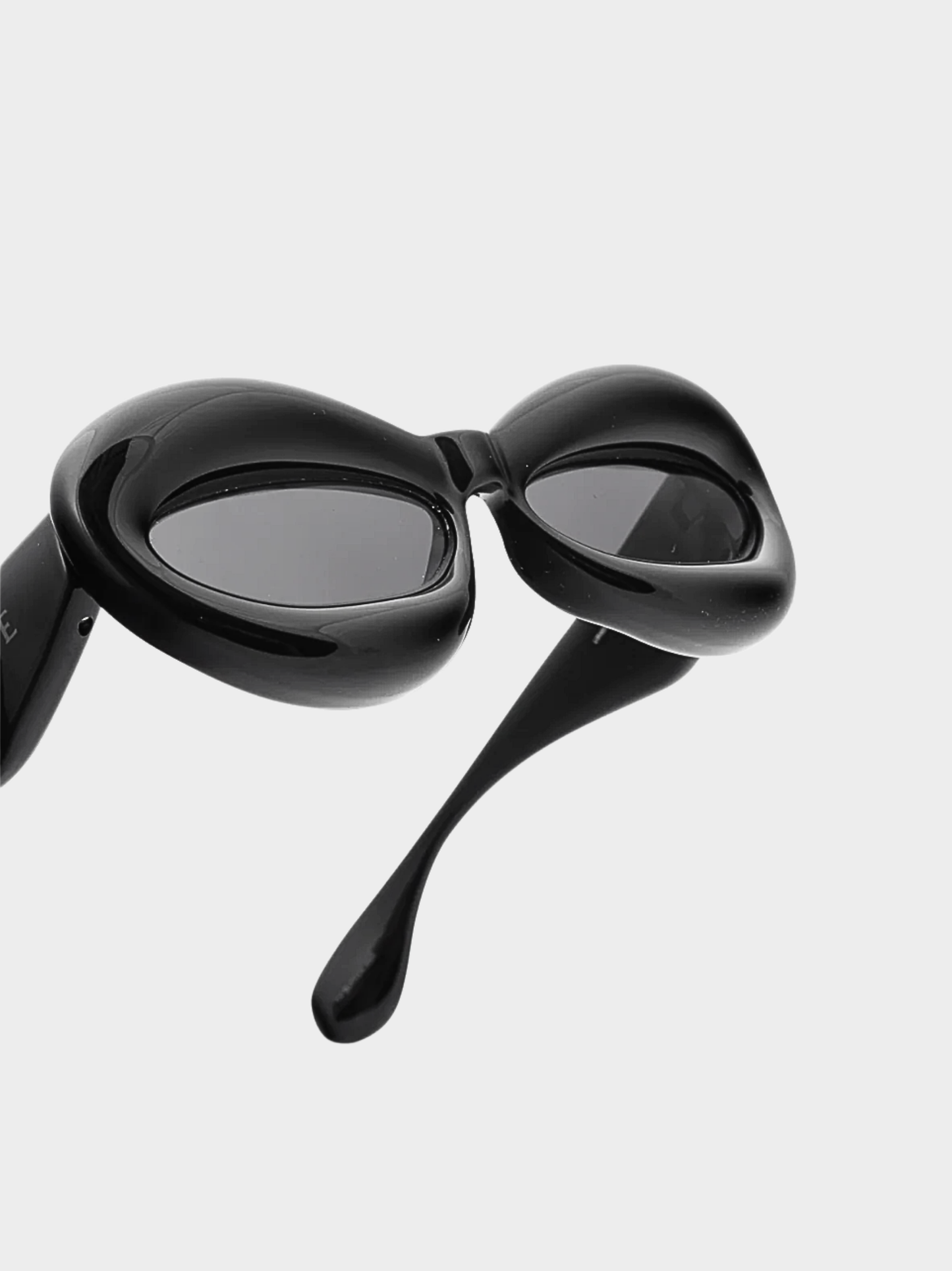 Loewe 2023 Black Cat Eye Inflated Sunglasses