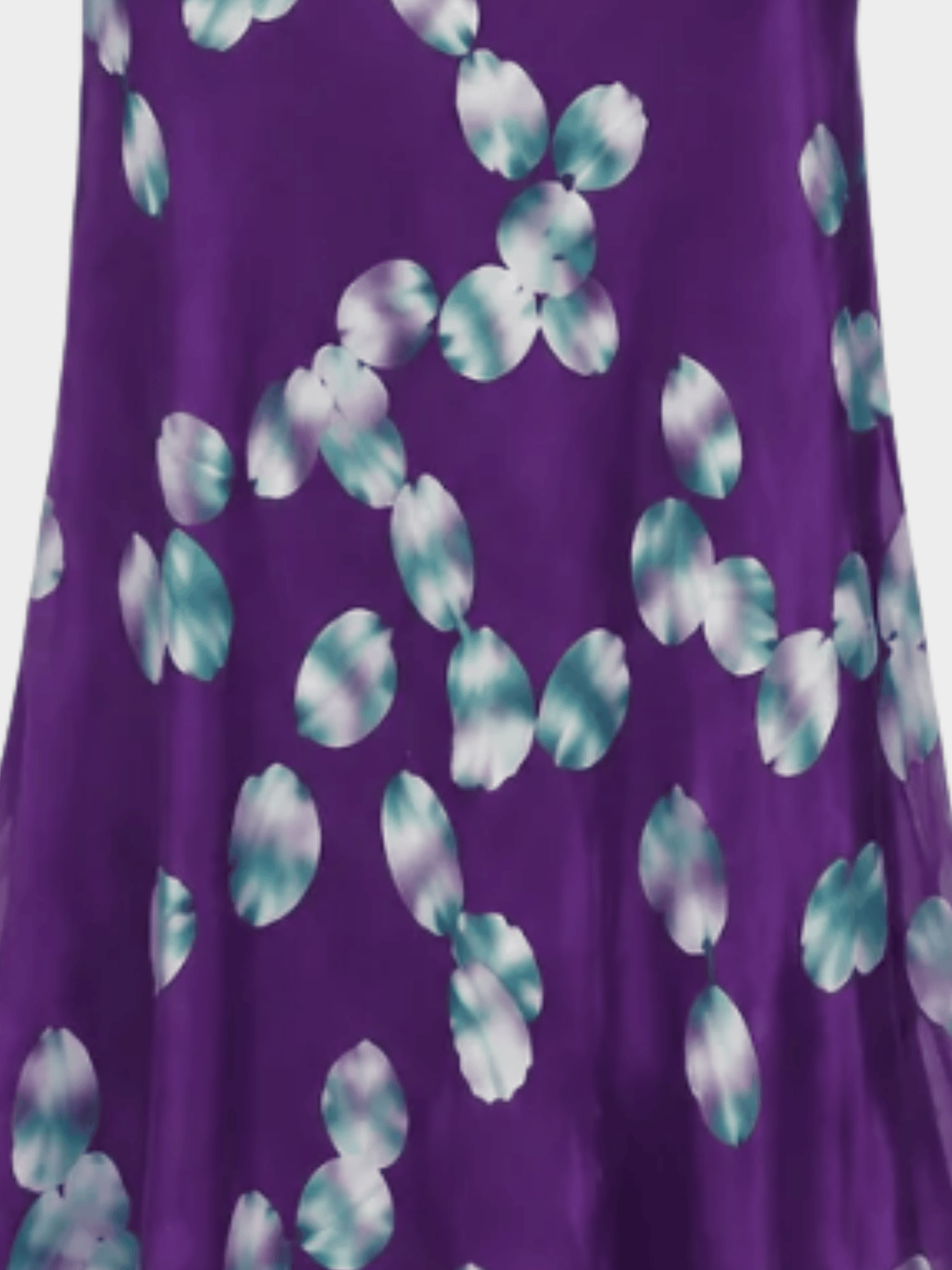 Emanuel Ungaro SS 2001 Purple Floral Silk Set