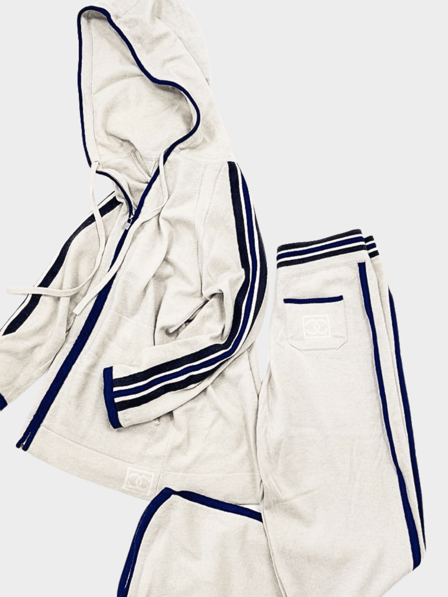 Chanel Cruise 2009 Sports Beige Track Suit Set