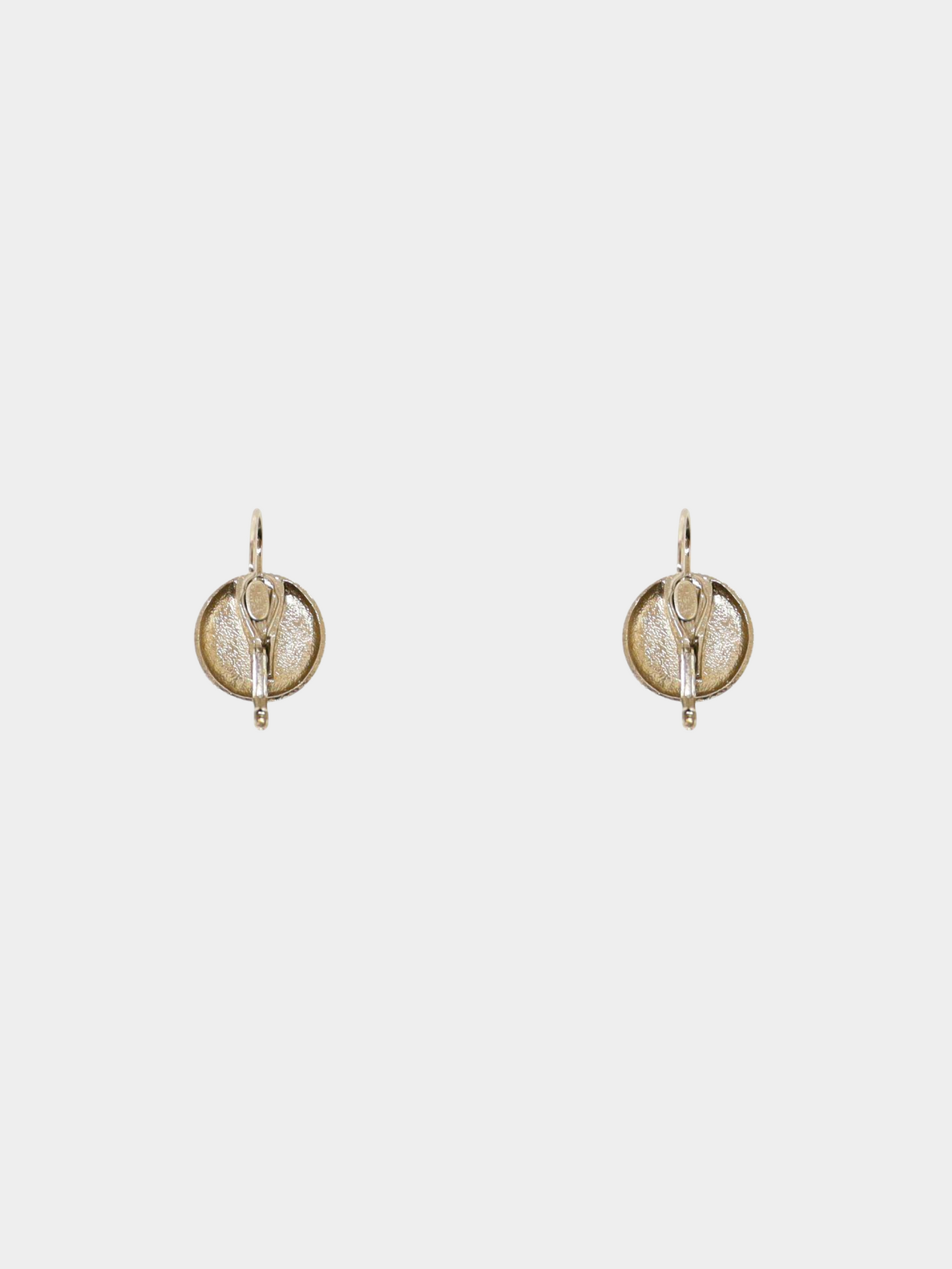 Chanel 1990s Silver CC Clip-on Earrings