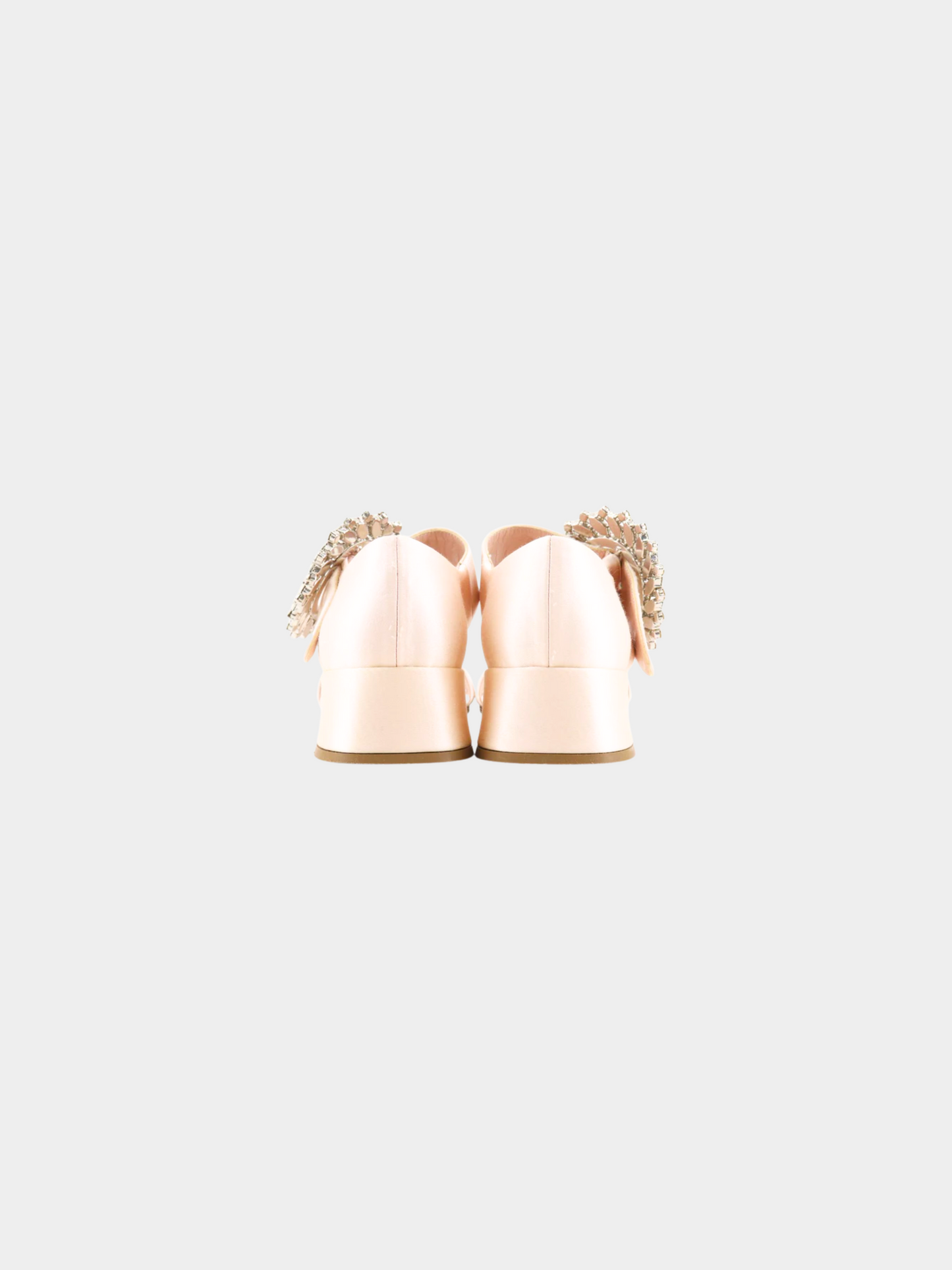Miu Miu 2010s Pink Satin Bijoux Wedge Sandals