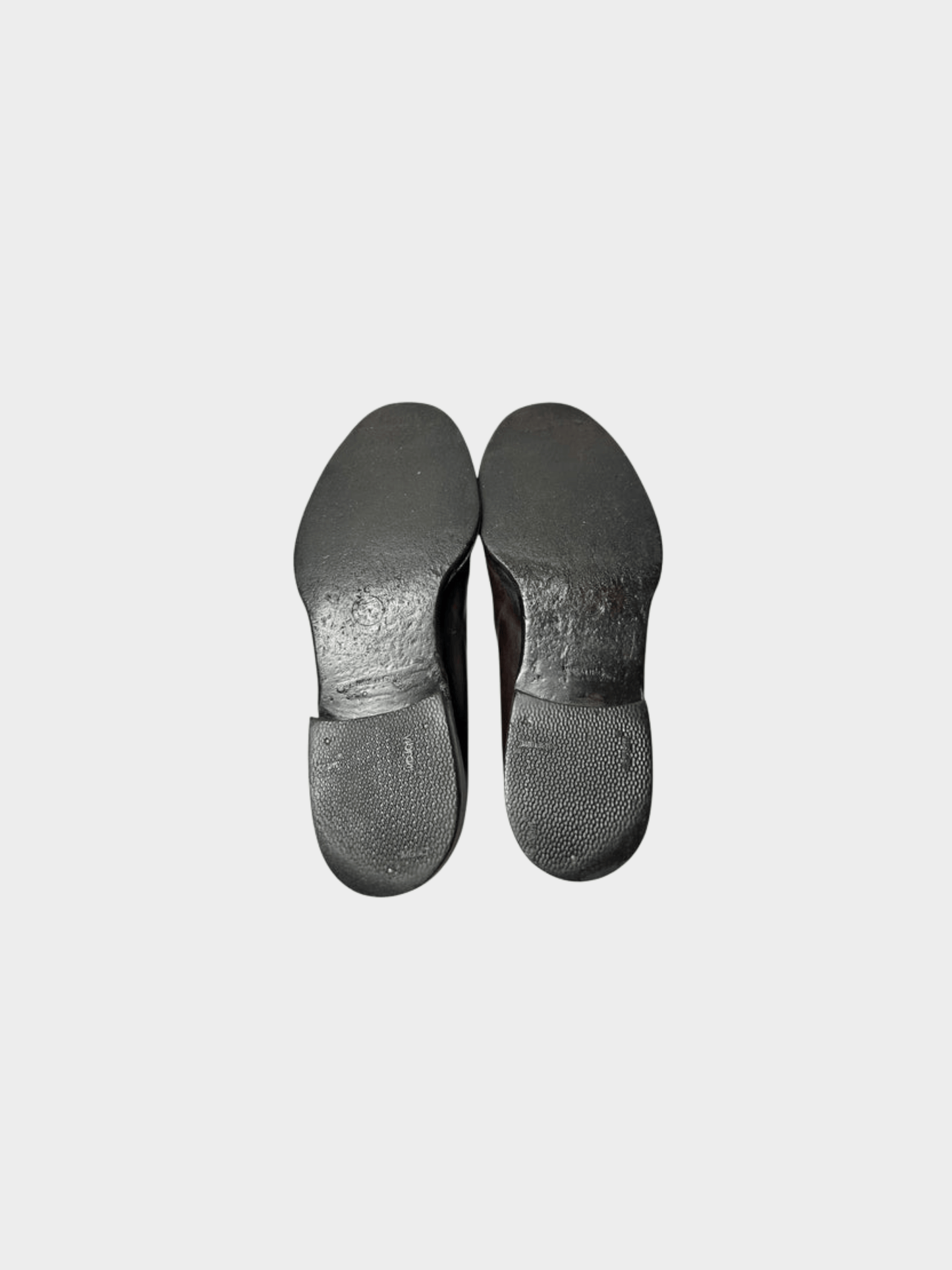 Chanel 2000s Brown CC Logo Loafers