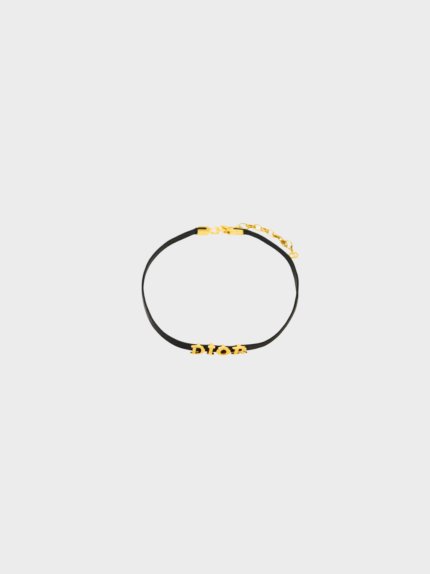 Christian Dior 2010s Black Leather Choker