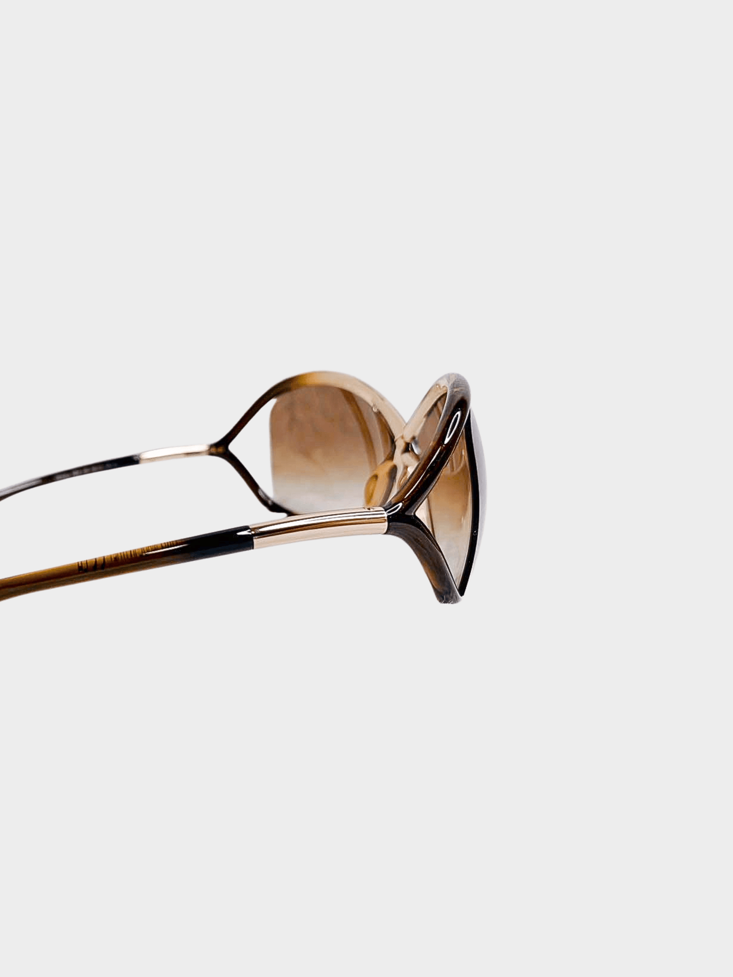Tom Ford 2000s Brown Whitney TF9 Sunglasses