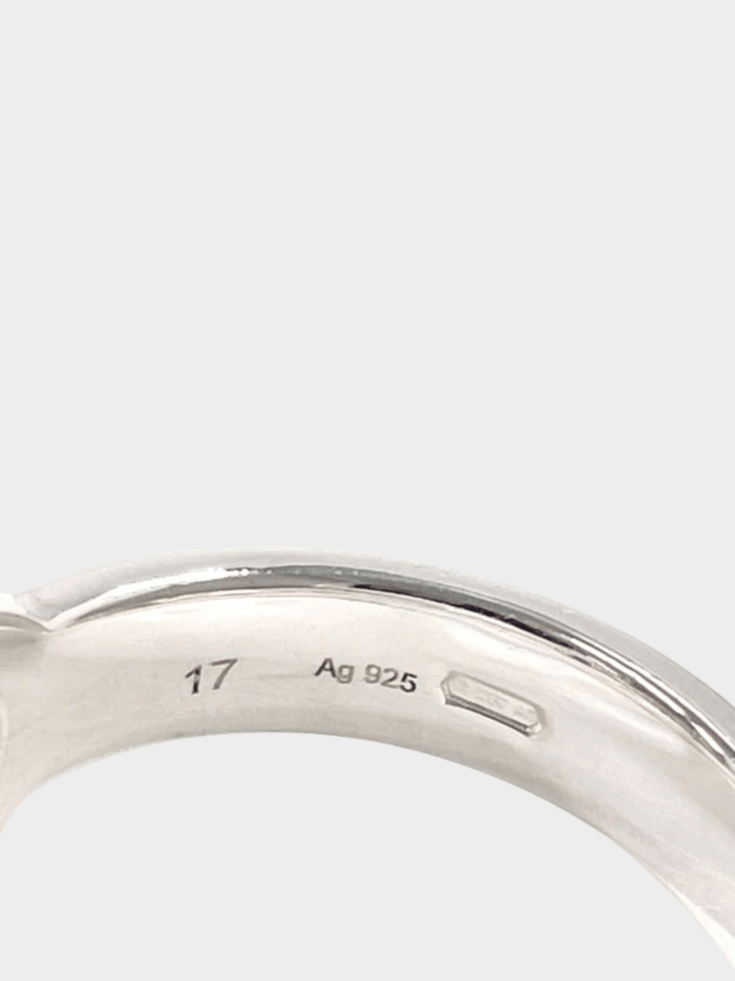 Gucci 2000s Sterling Silver G Logo Ring