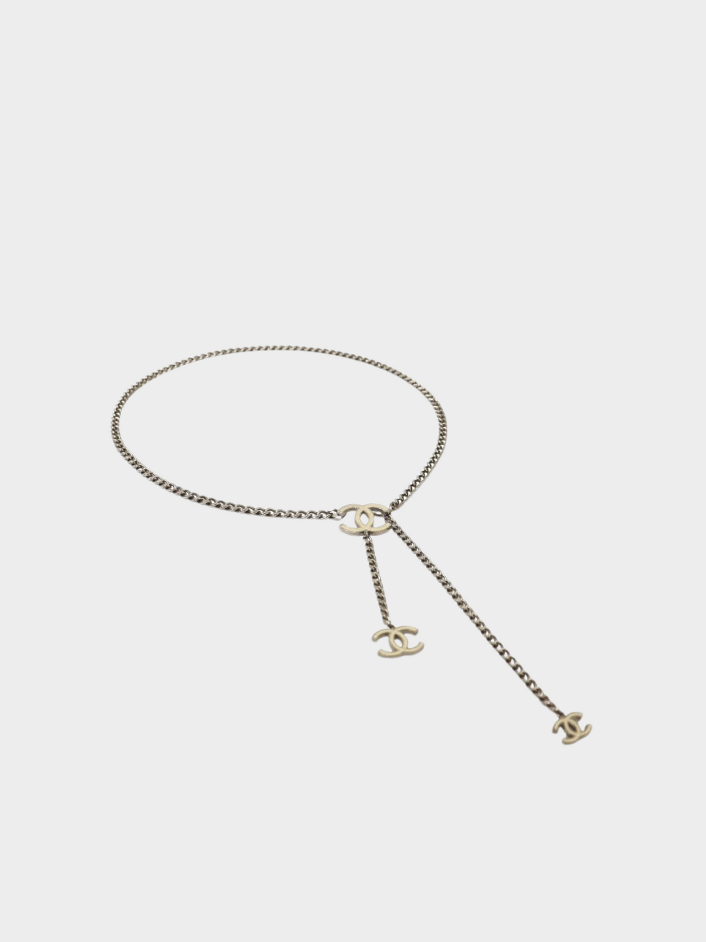 Chanel 2010s Silver Coco Chain Belt
