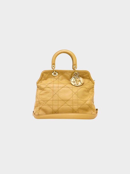 Christian Dior 2000s Beige Granville Two-Way Bag