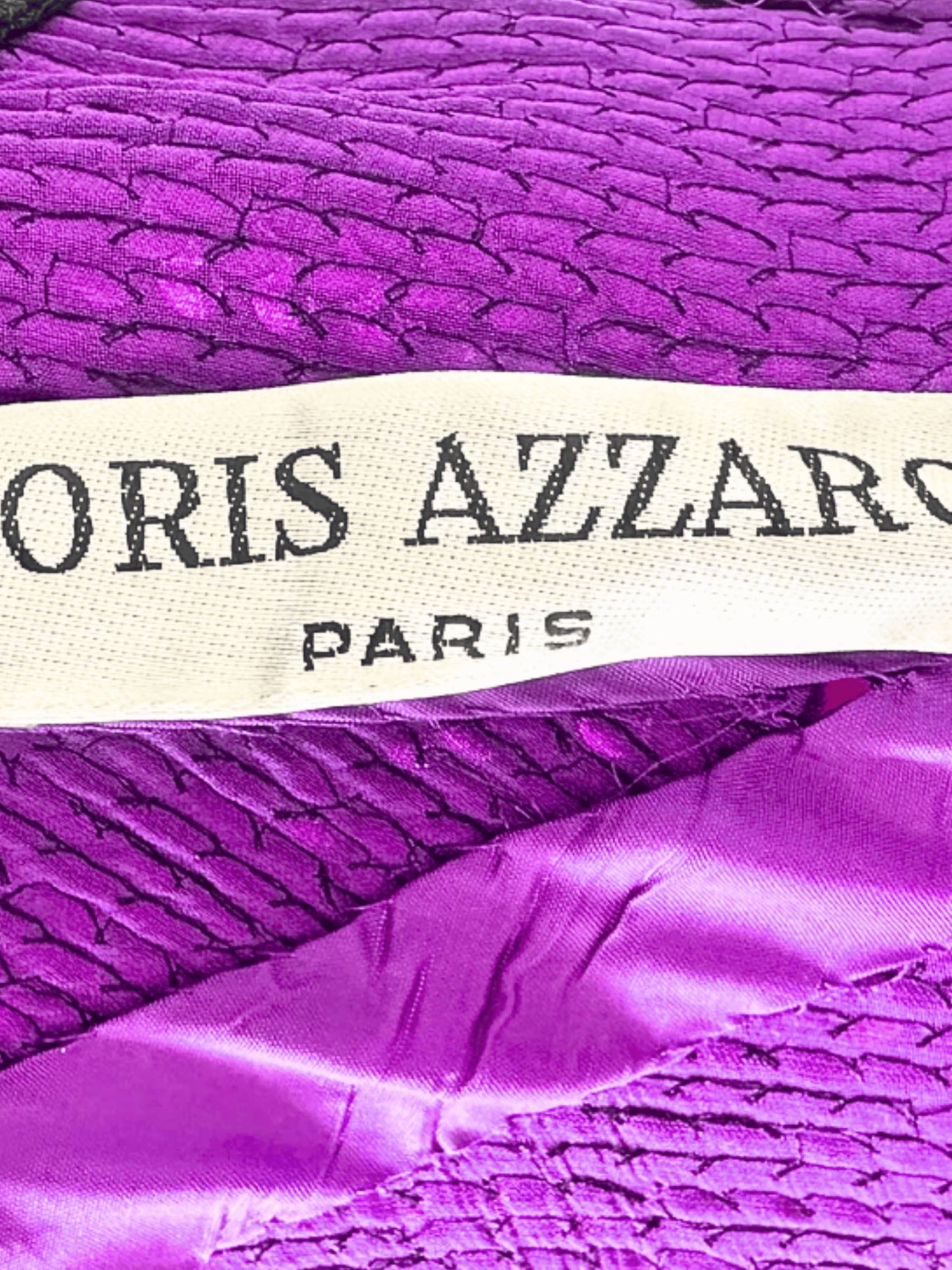 Loris Azzaro 1976 Fuschia Fully Beaded Gown