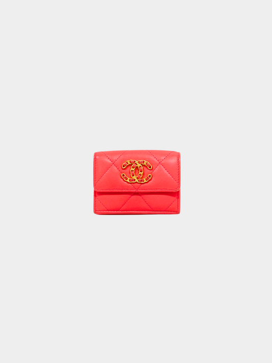 Chanel 2021 Red CC Wallet
