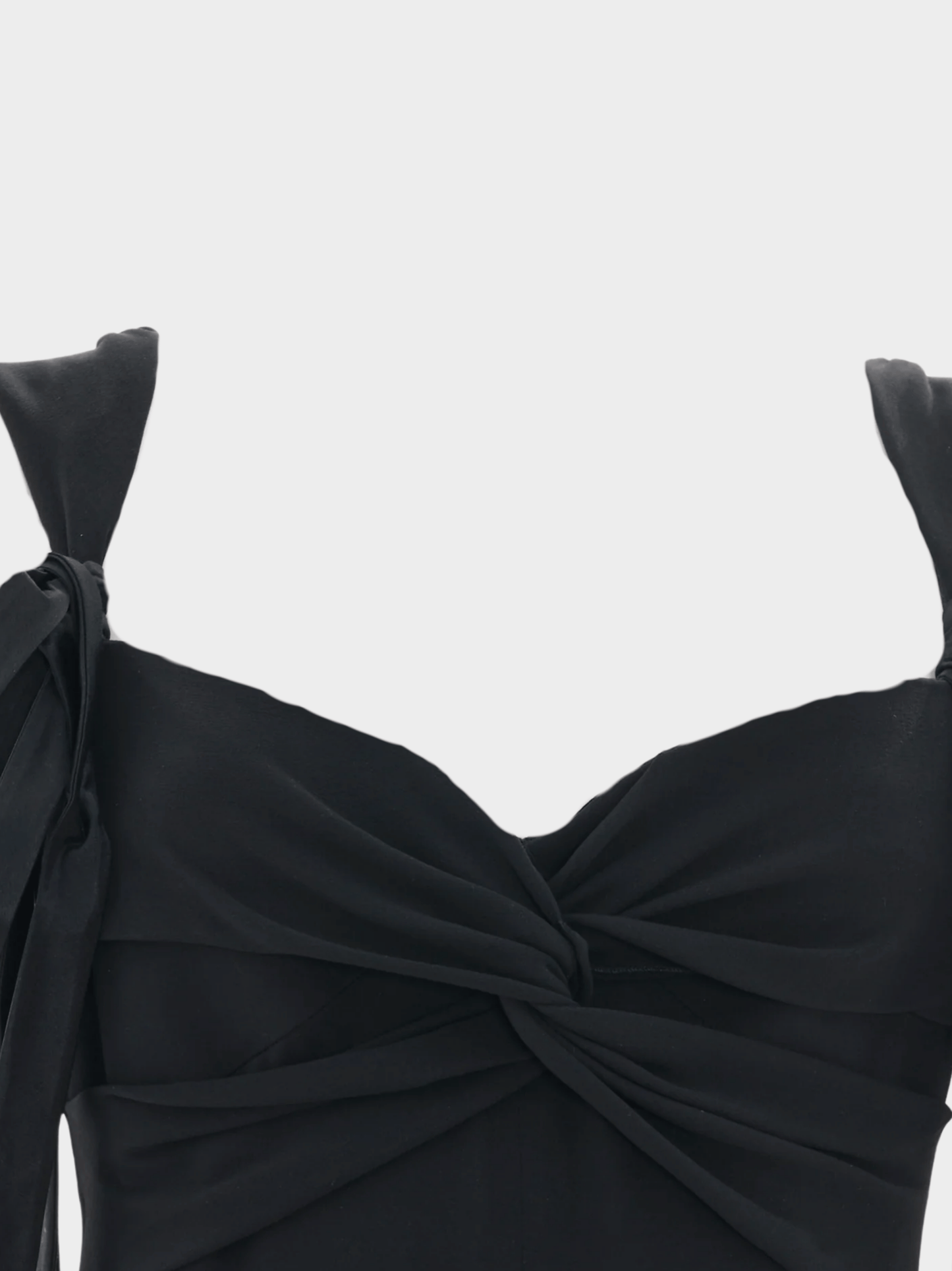 Valentino FW 2005 Runway Black Silk Bow Cocktail Dress