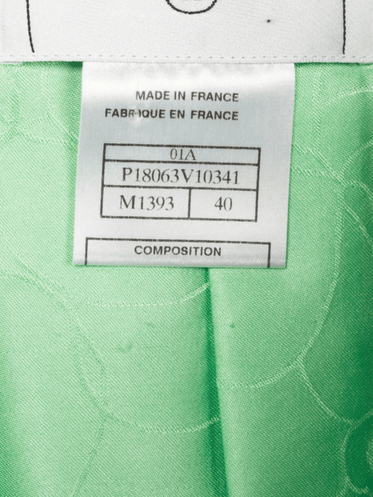 Chanel Métiers d’Art 2001 Mint-Green Wool-Tweed Rosette-Trim Jacket