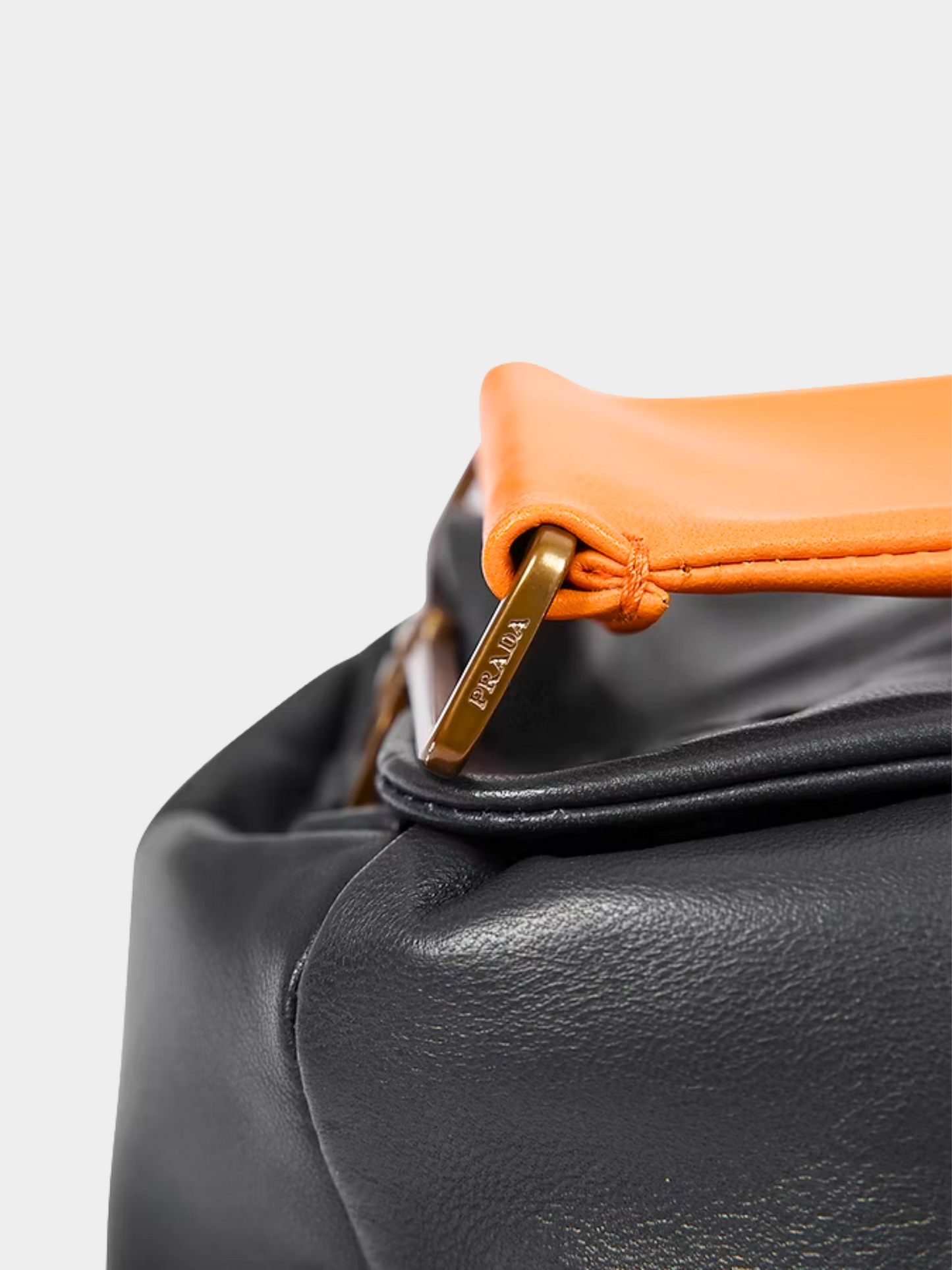 Prada SS 2001 Black Orange Rectangle Bag