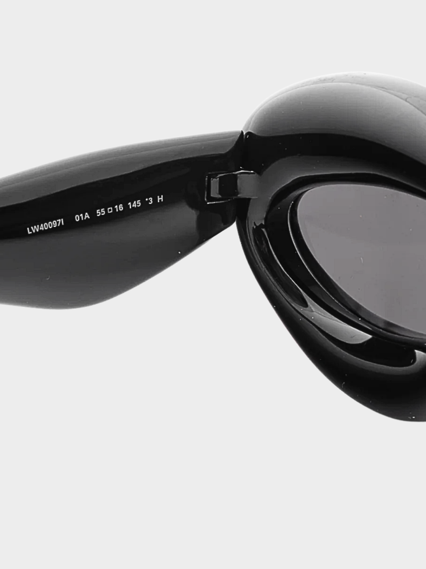 Loewe 2023 Black Cat Eye Inflated Sunglasses