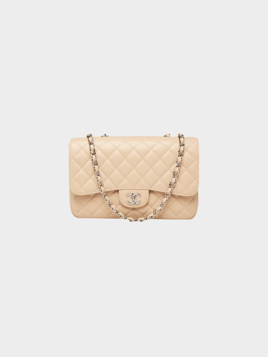 Chanel 2012 Timeless Cream Caviar Flap Bag