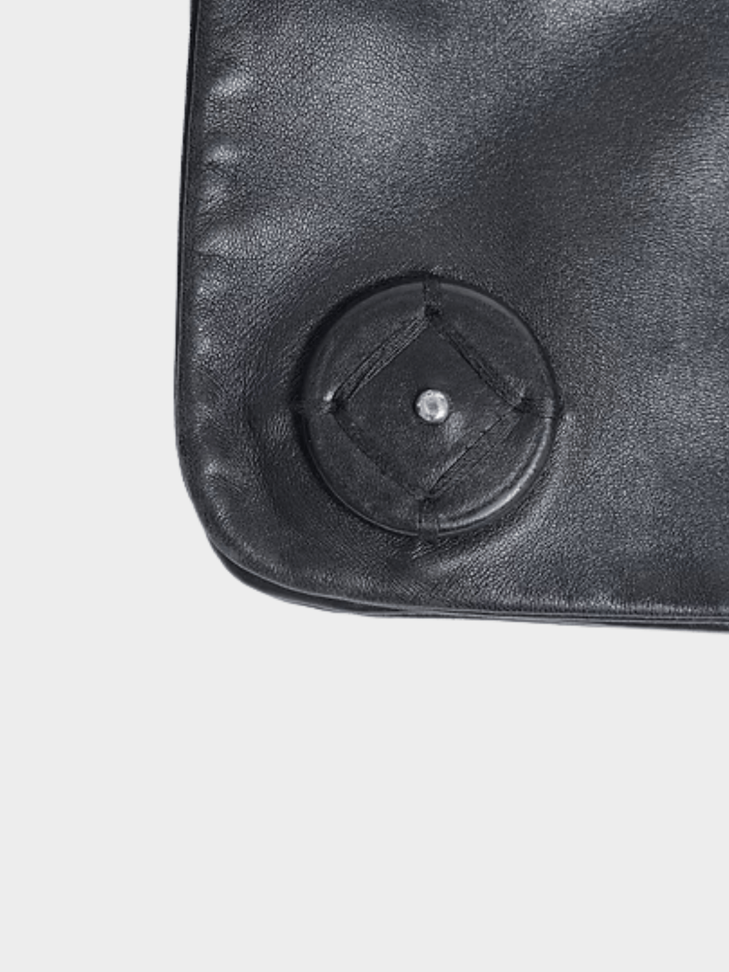Prada SS 2001 All Black Flat Leather Bag