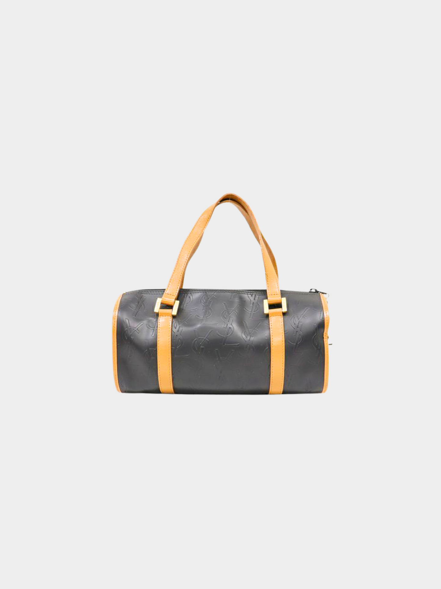 Yves Saint Laurent 2010s Black Leather Boston Bag