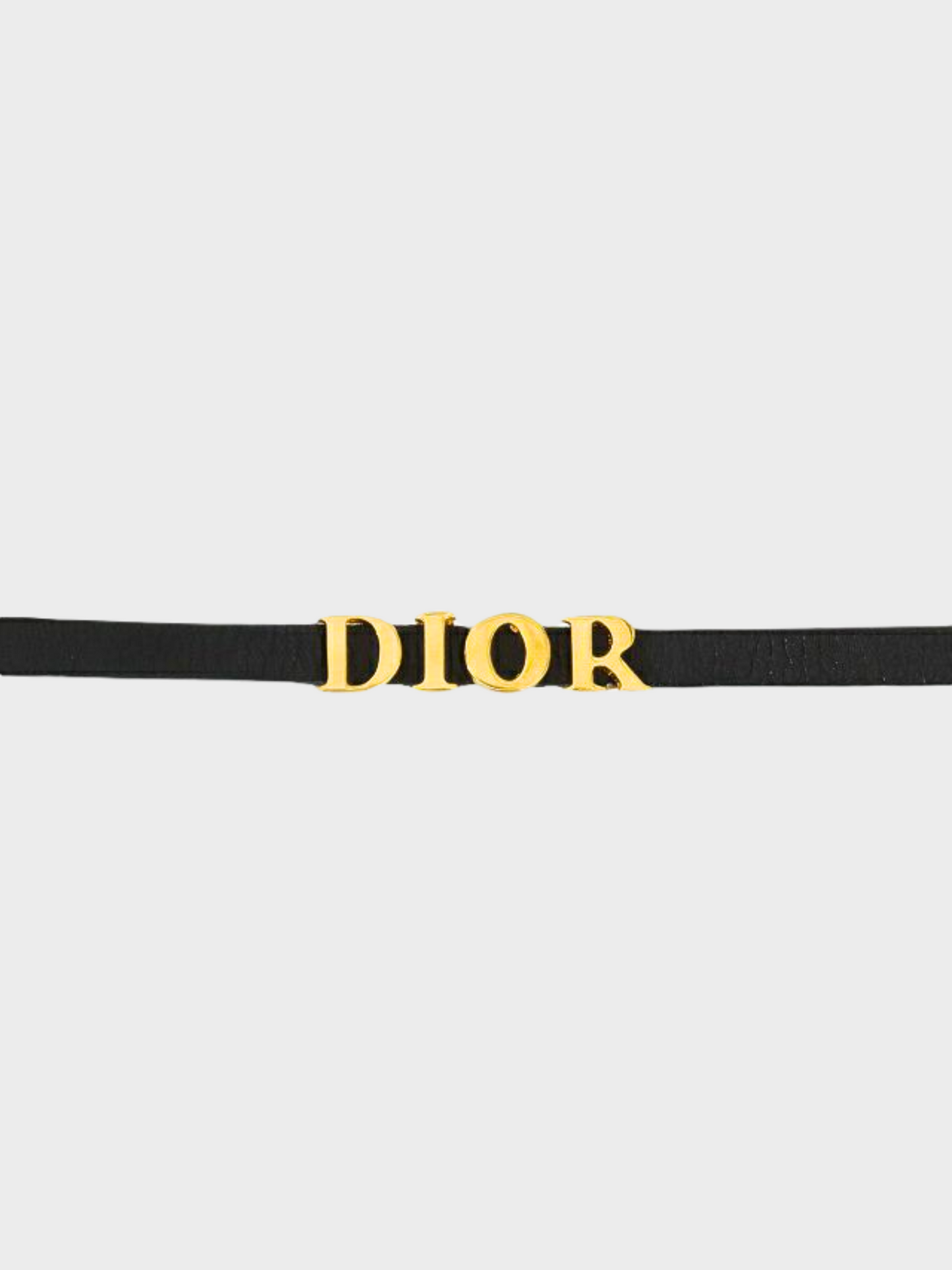Christian Dior 2010s Black Leather Choker