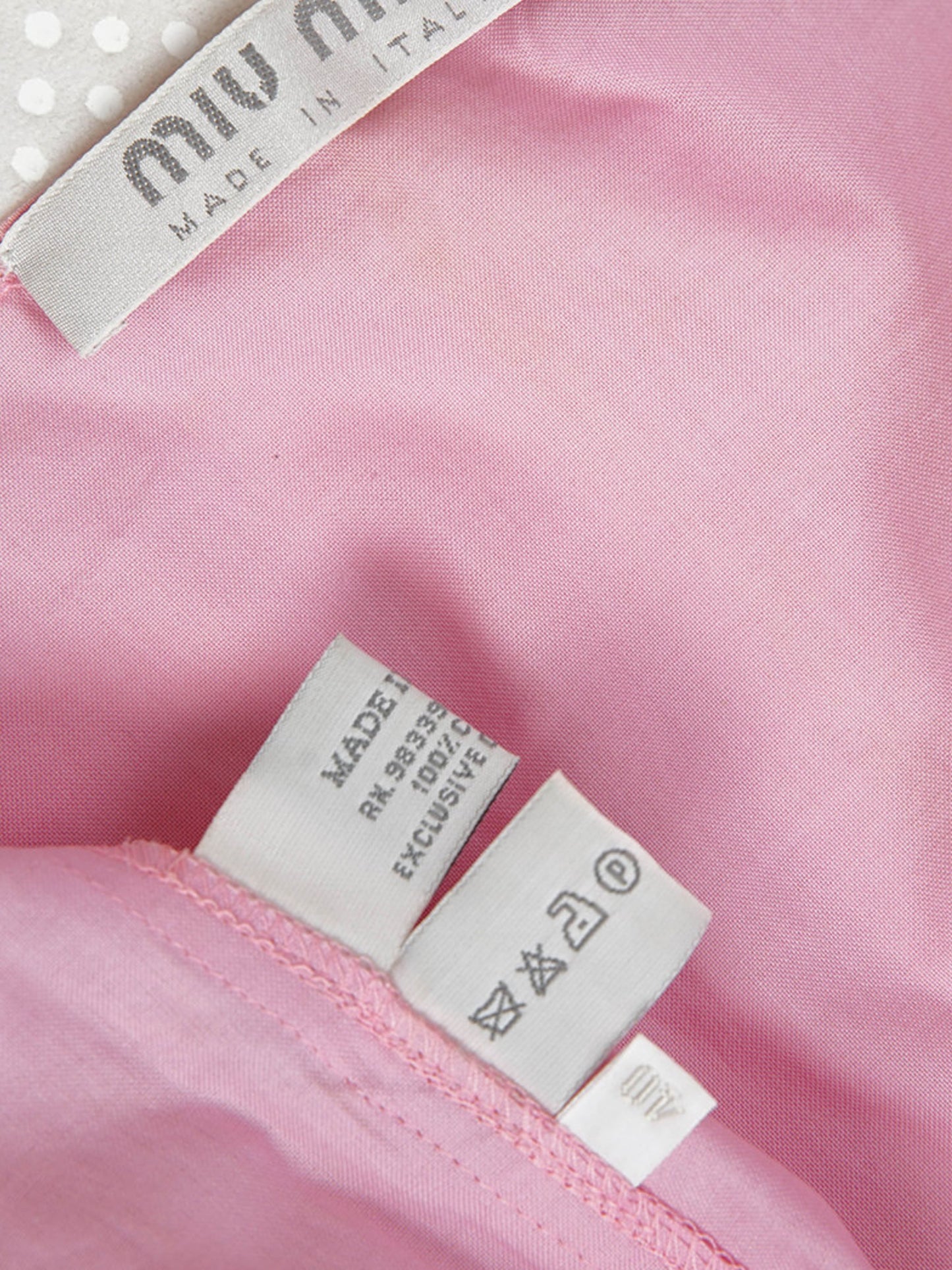 Miu Miu SS 2000 Pink Halter Top and Skirt Set