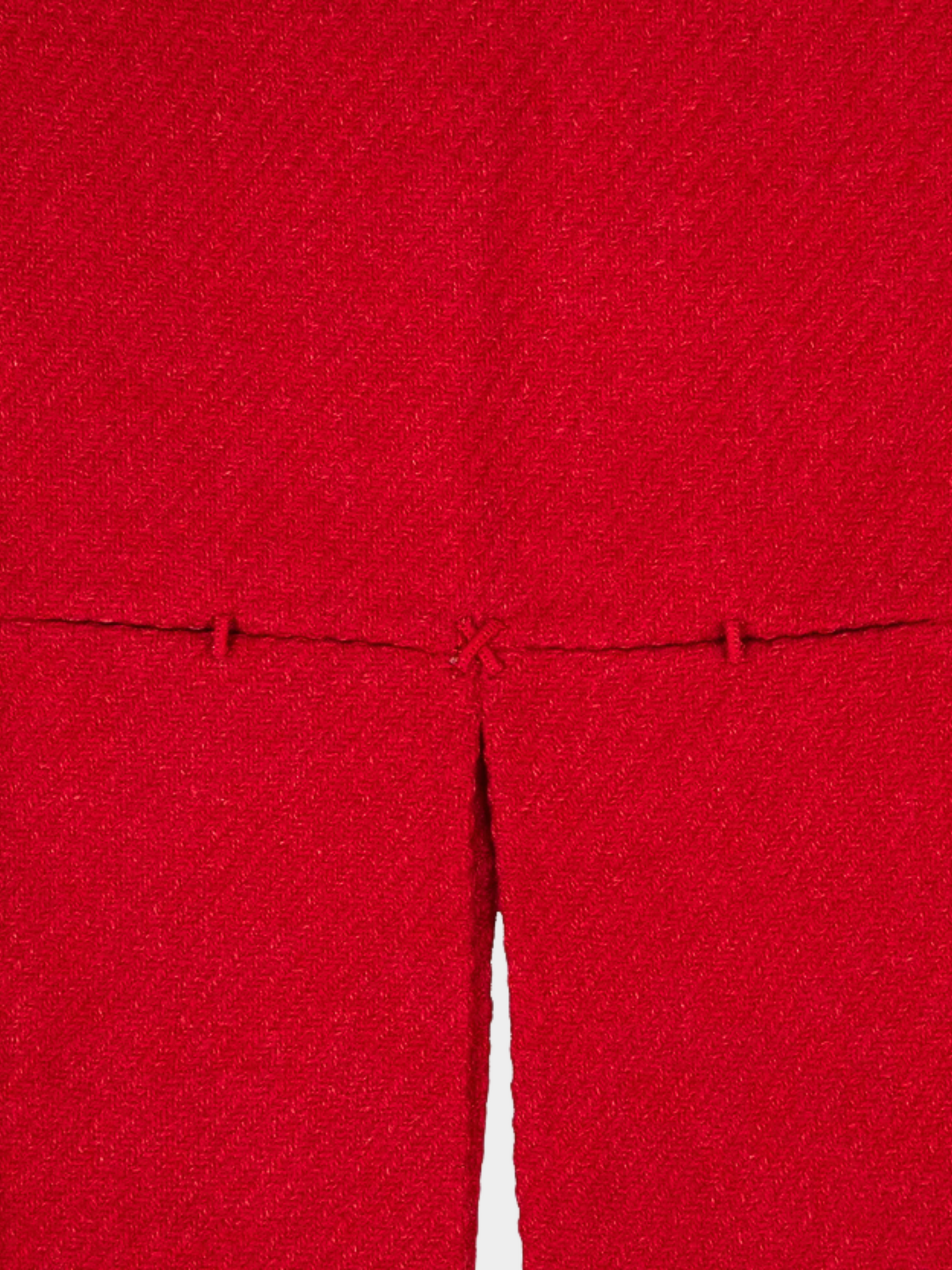 Prada FW 1998 Red Wool Panel Skirt