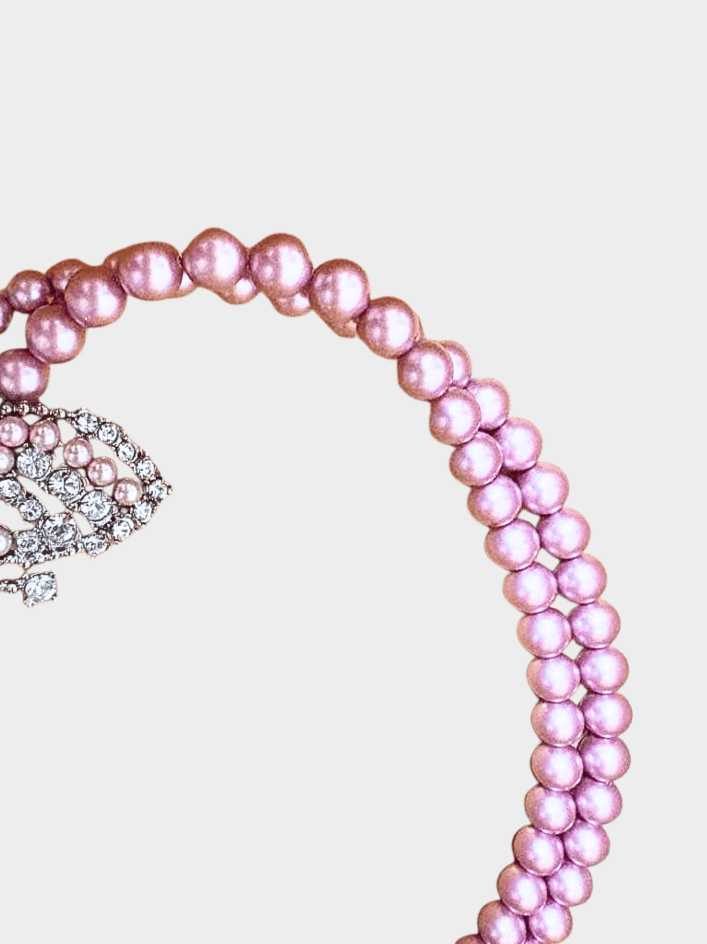 Miu Miu SS 2013 Pink Pearl and Butterfly Necklace