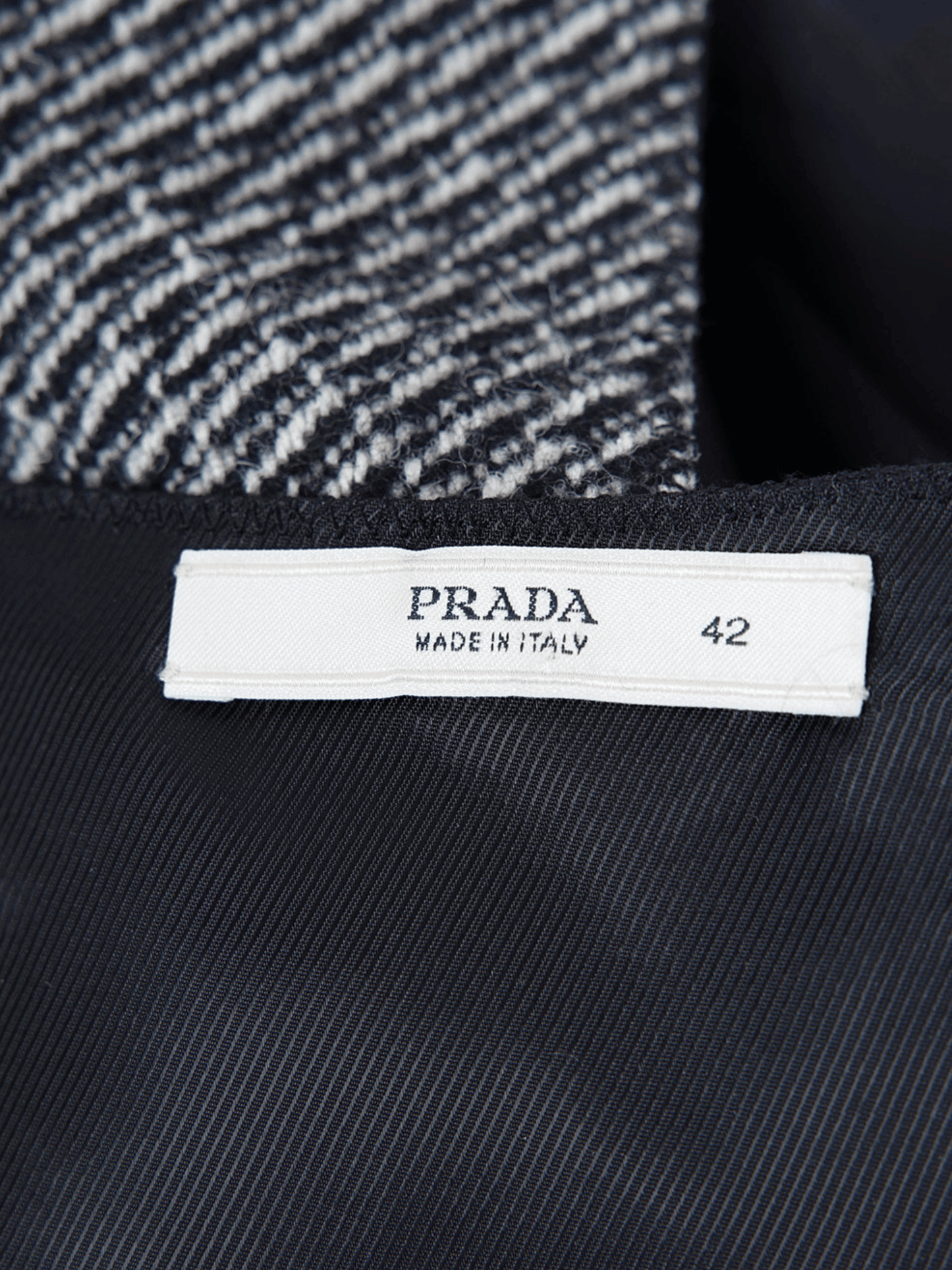 Prada FW 2003 Runway Tweed Wool Dress