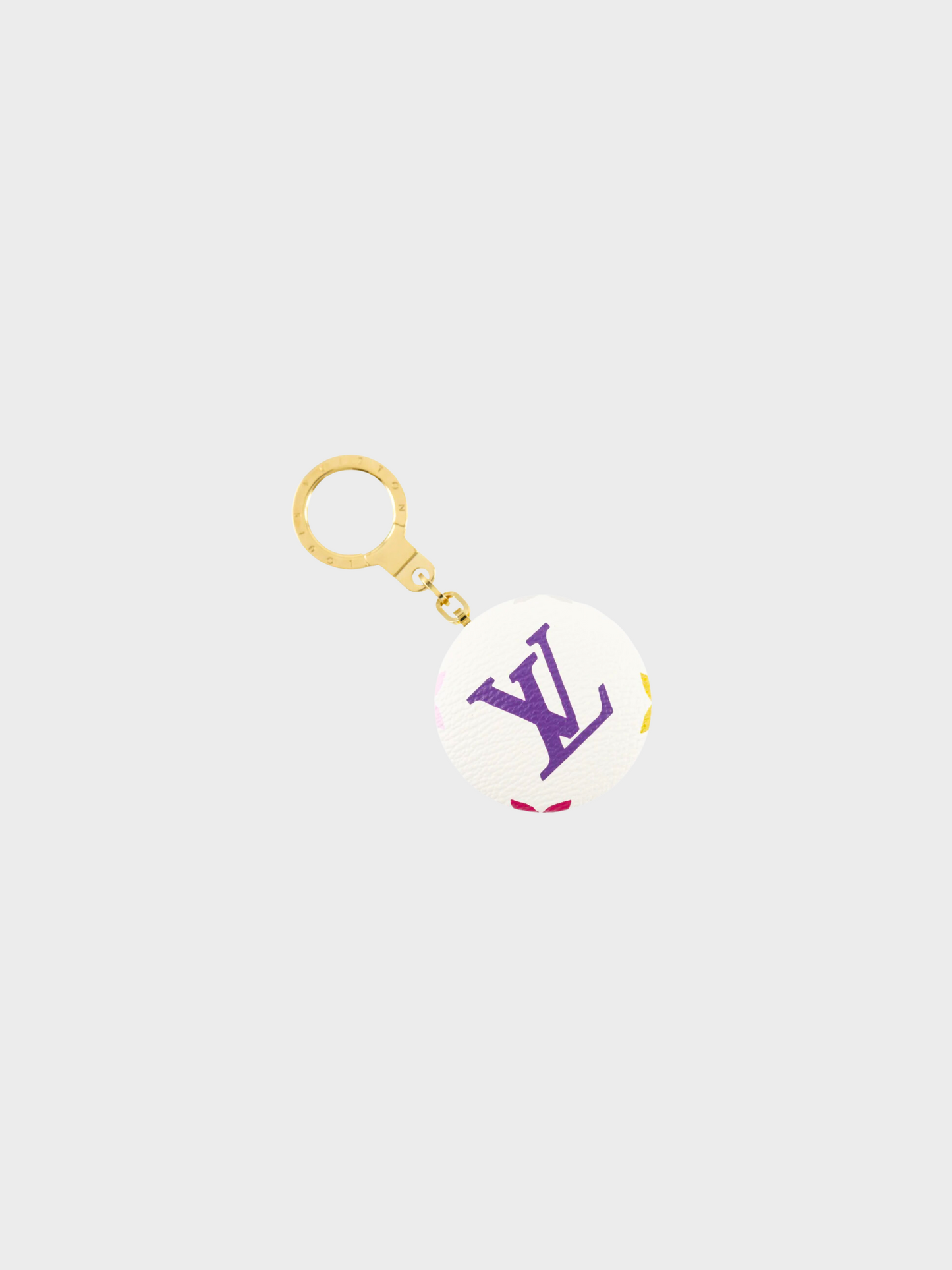 Louis Vuitton 2000s White Monogram Astropill Keychain