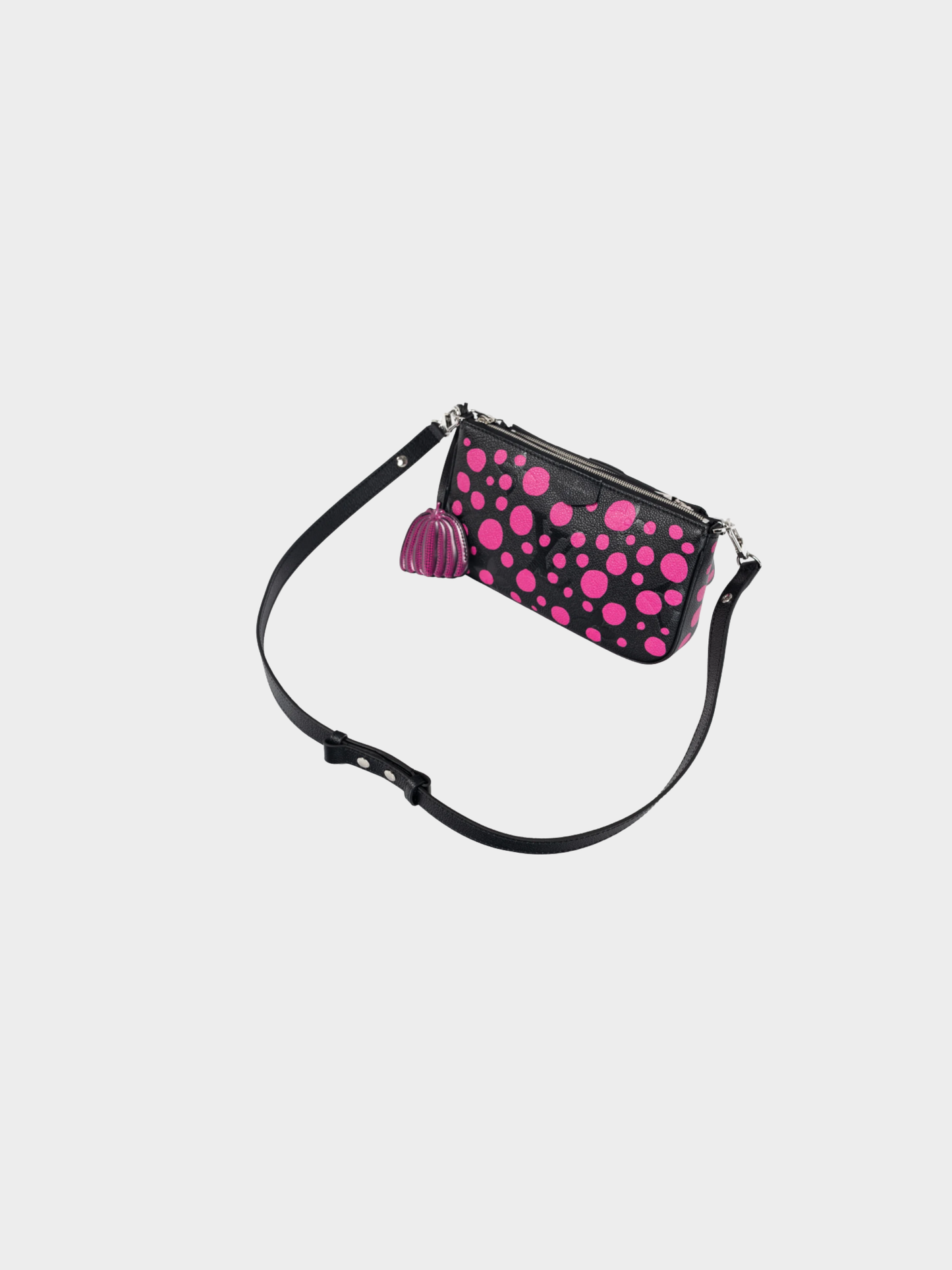 Louis Vuitton x Yayoi Kusama SS 2023 Multi Pochette Accessoires Black & Fuchsia Infinity Dots Monogram Empreinte Handbag