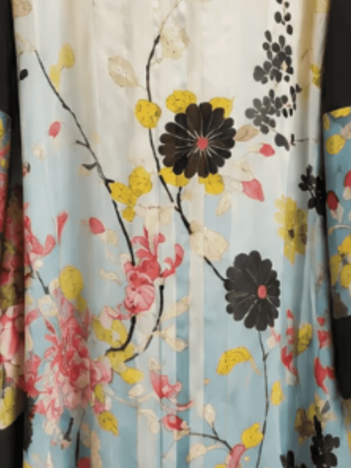 Jean Paul Gaultier 2000s Multicolour Silk and Leather Kimono