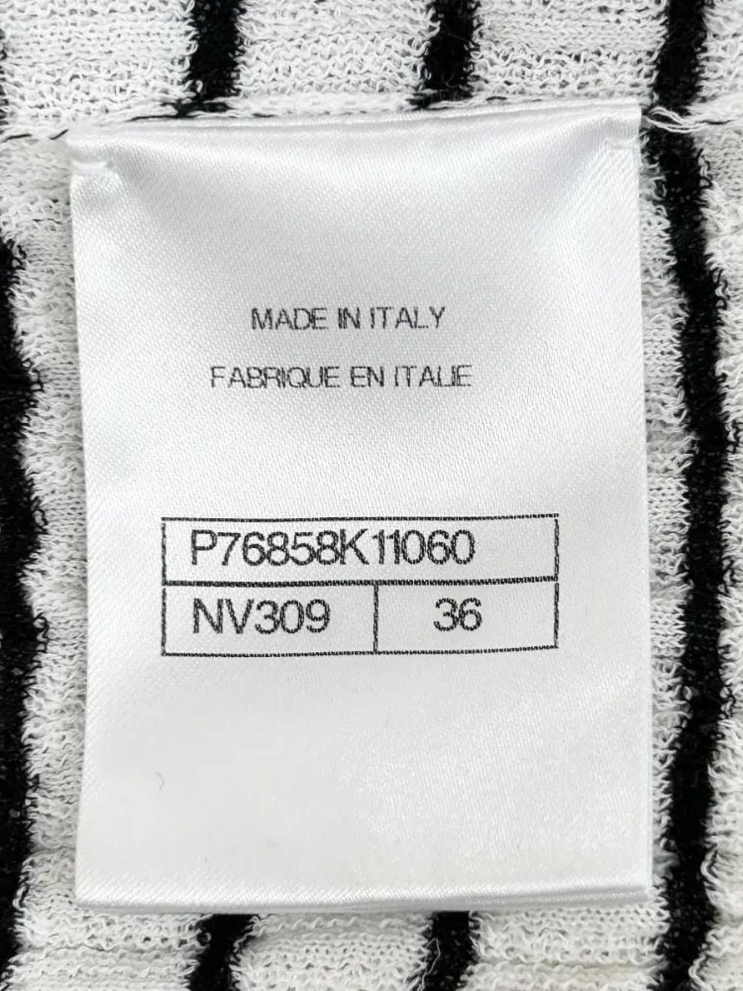 Chanel 2024 White Striped Tank Top