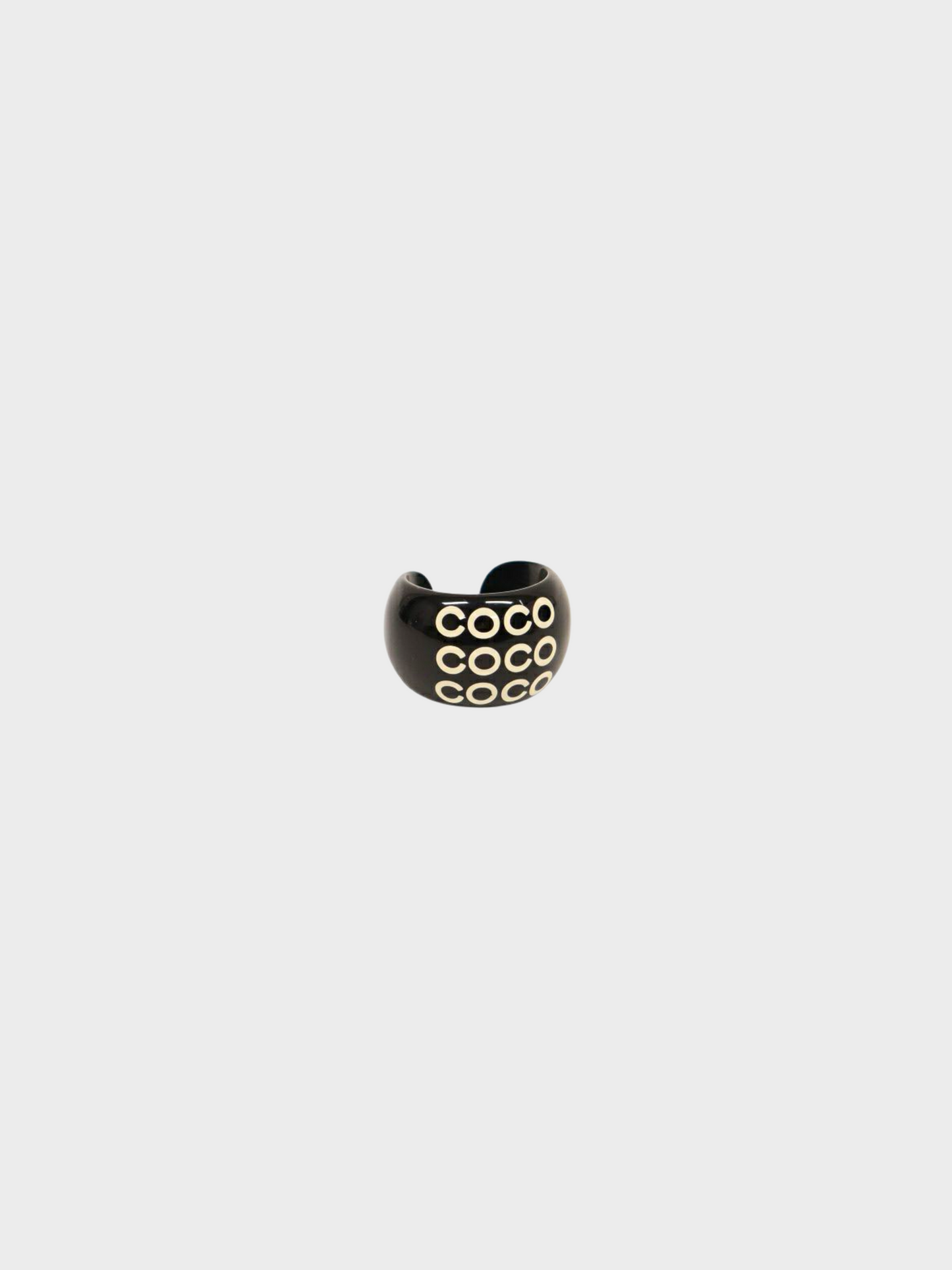 Chanel Spring 2001 Black Coco Crush Ring