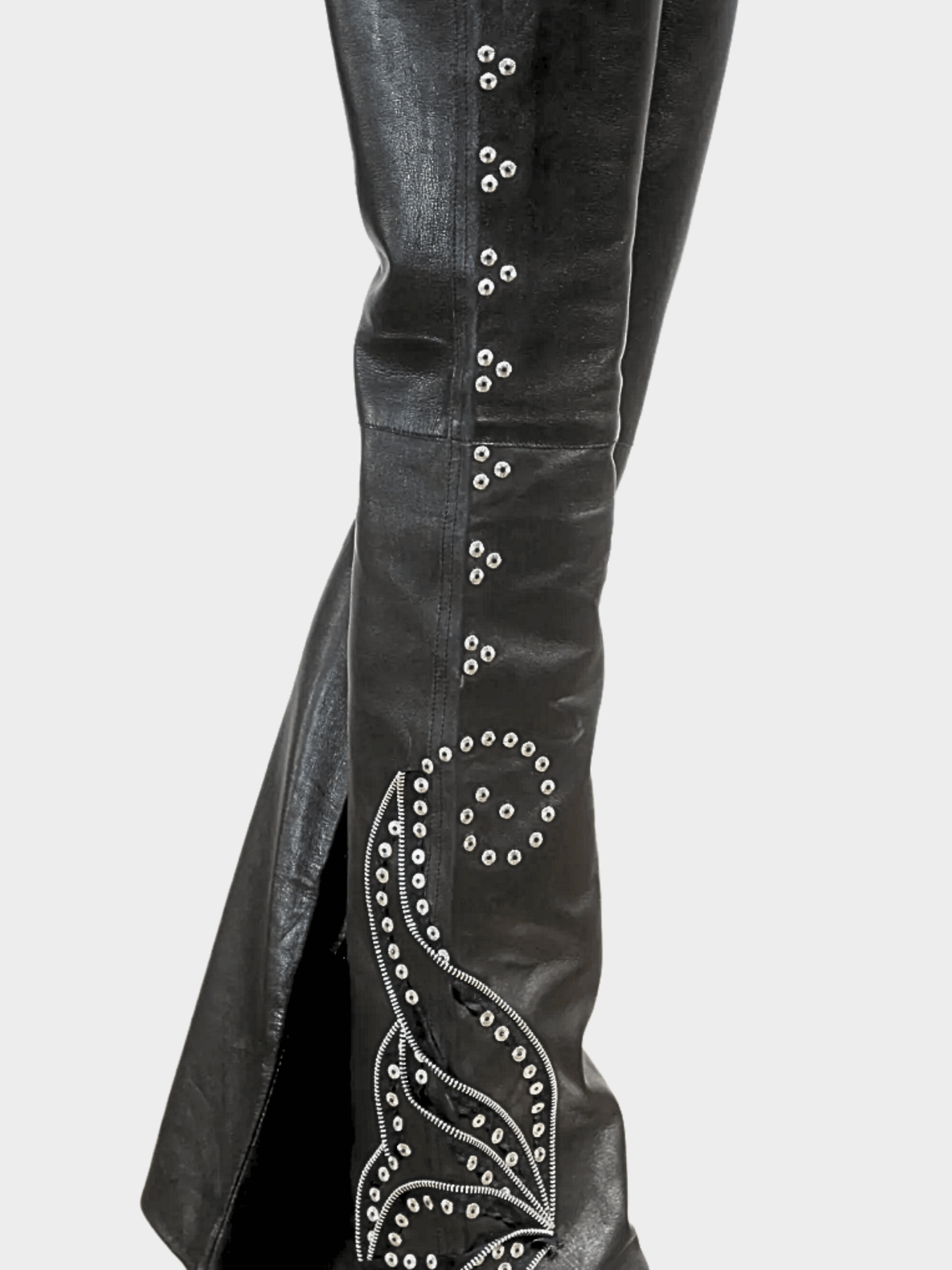 Christian Dior FW 2003 Black Leather Pants