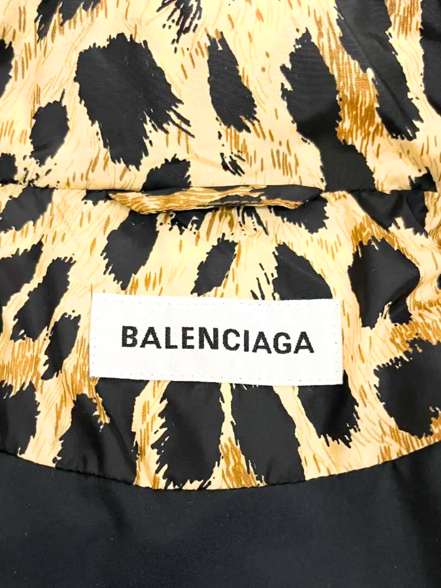 Balenciaga 2019 Leopard Print Puffer Coat