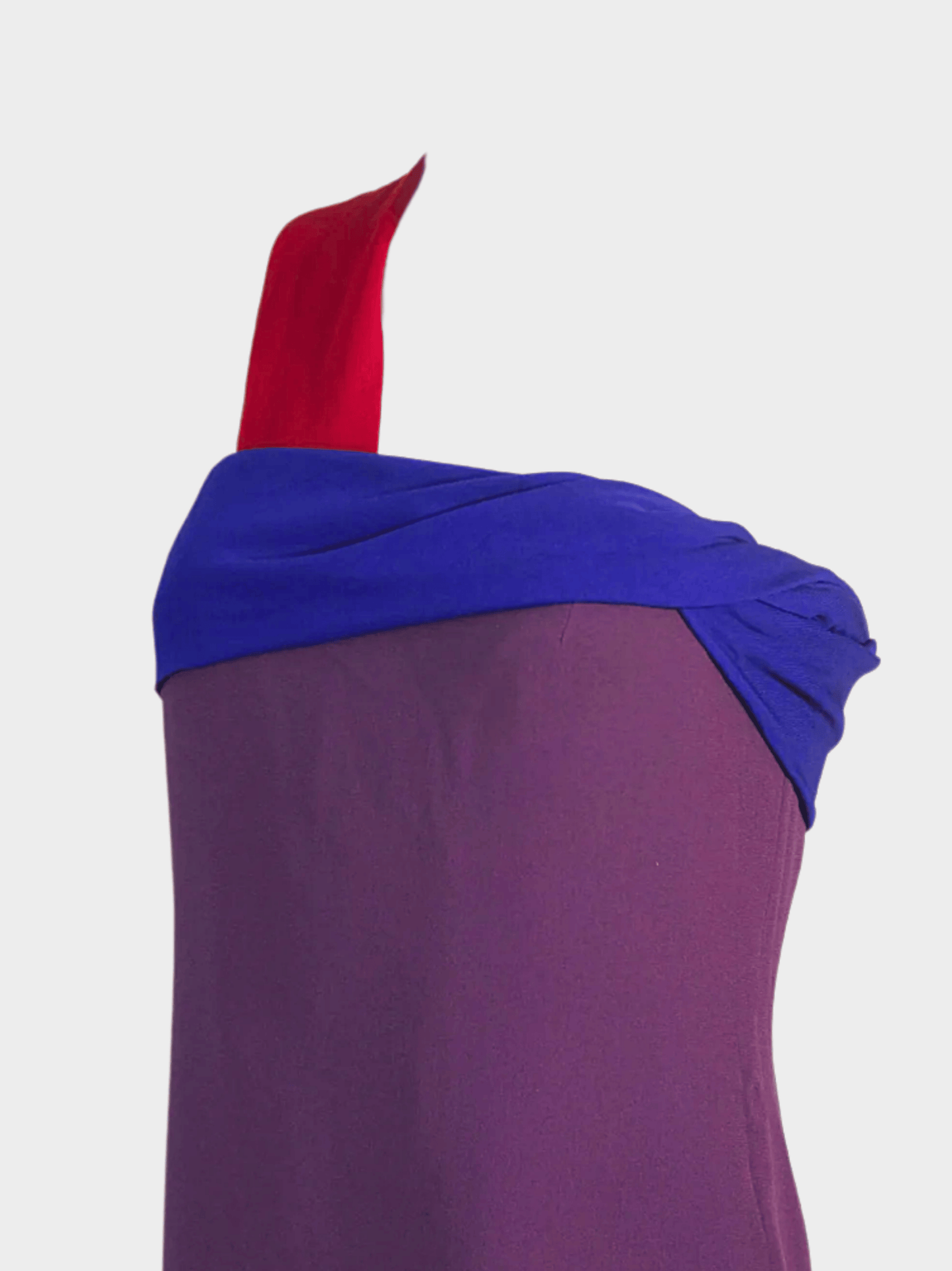 Versace FW 1997 Purple Colour-Block Dress