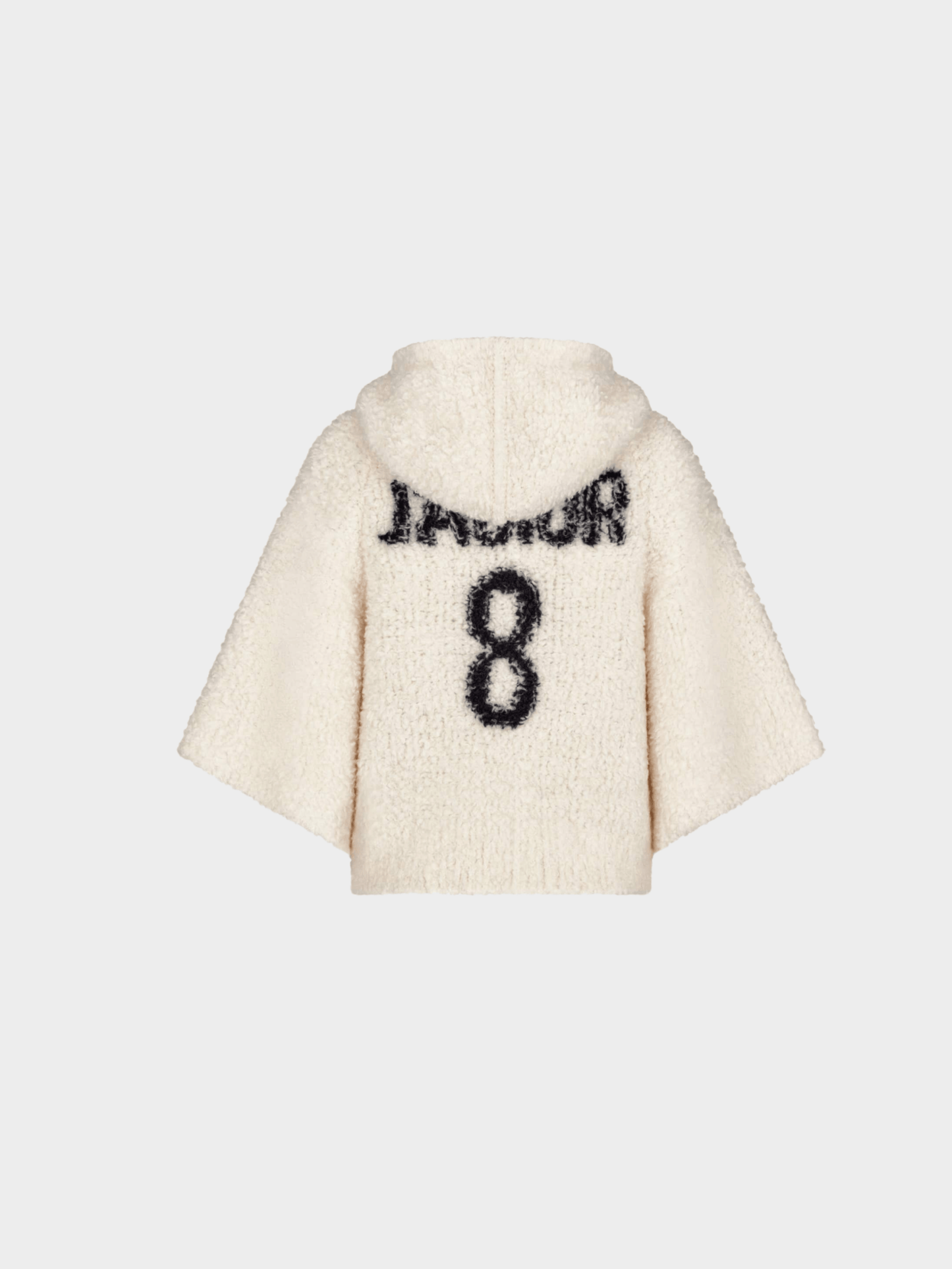 Christian Dior 2020s Cream 'J'Adior 8' Hooded Cardigan