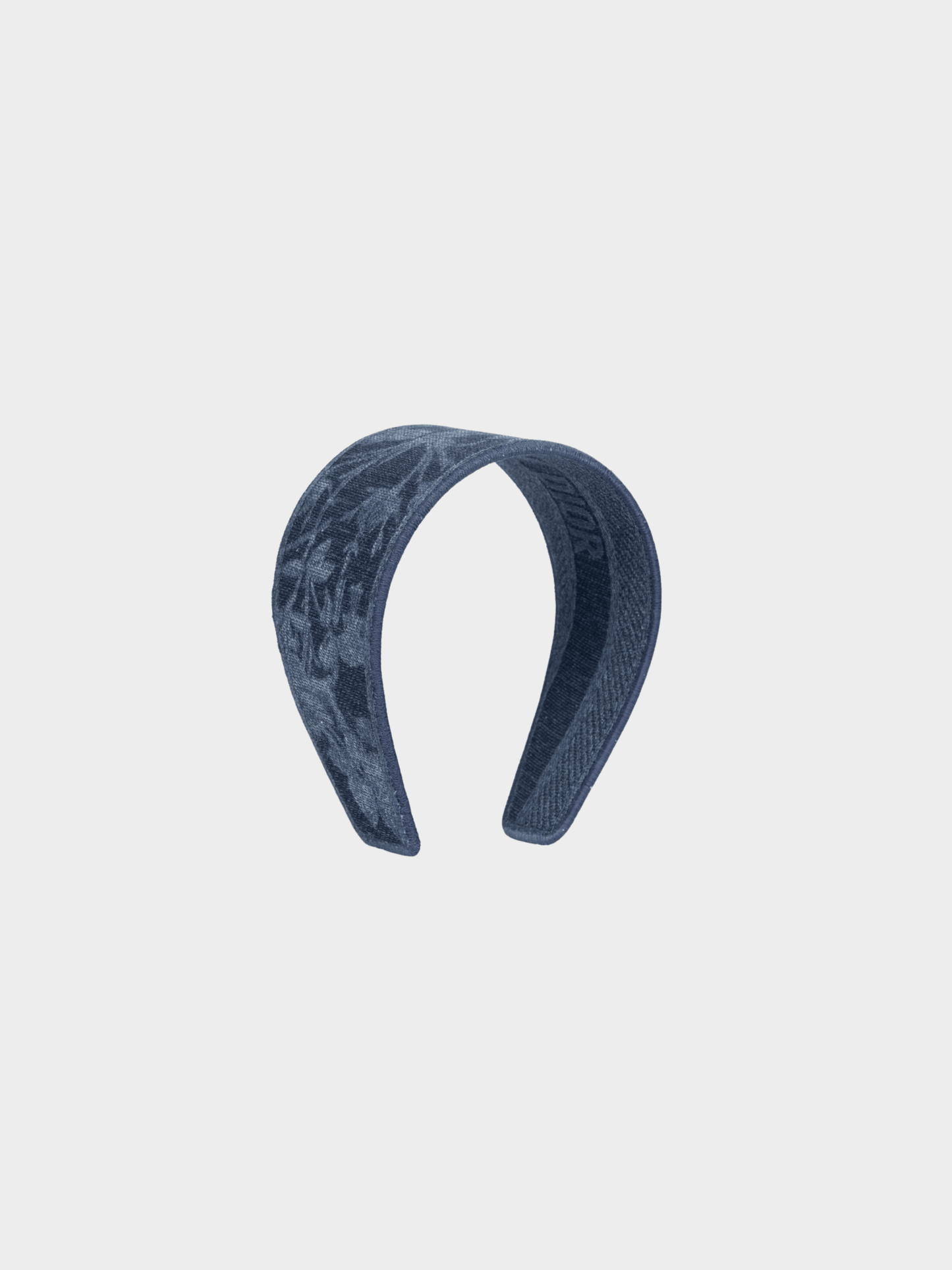 Christian Dior 2020s Blue Toile de Jouy Denim Headband