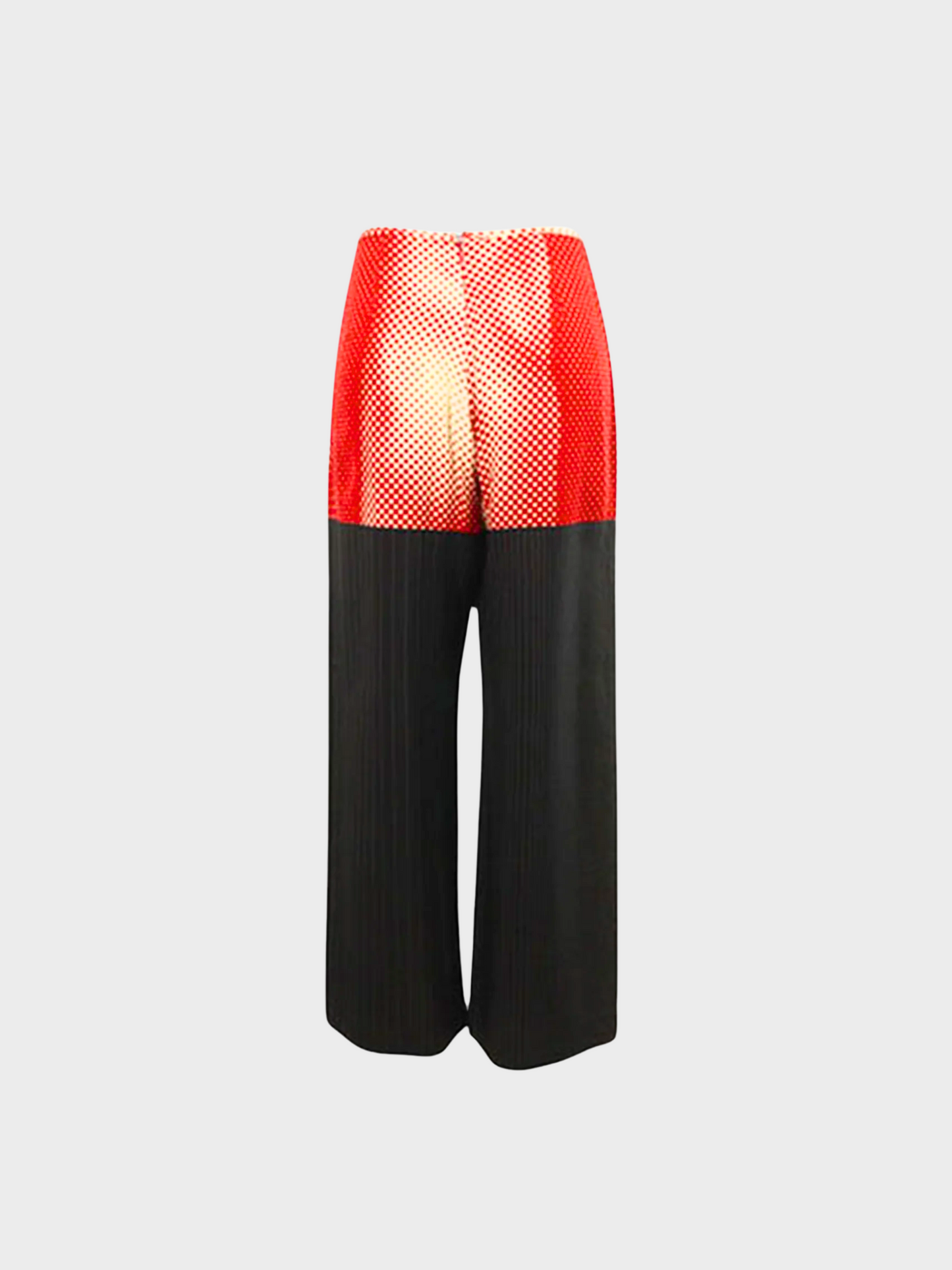 Jean Paul Gaultier SS 1996 Red Tromp L'oeil Pants