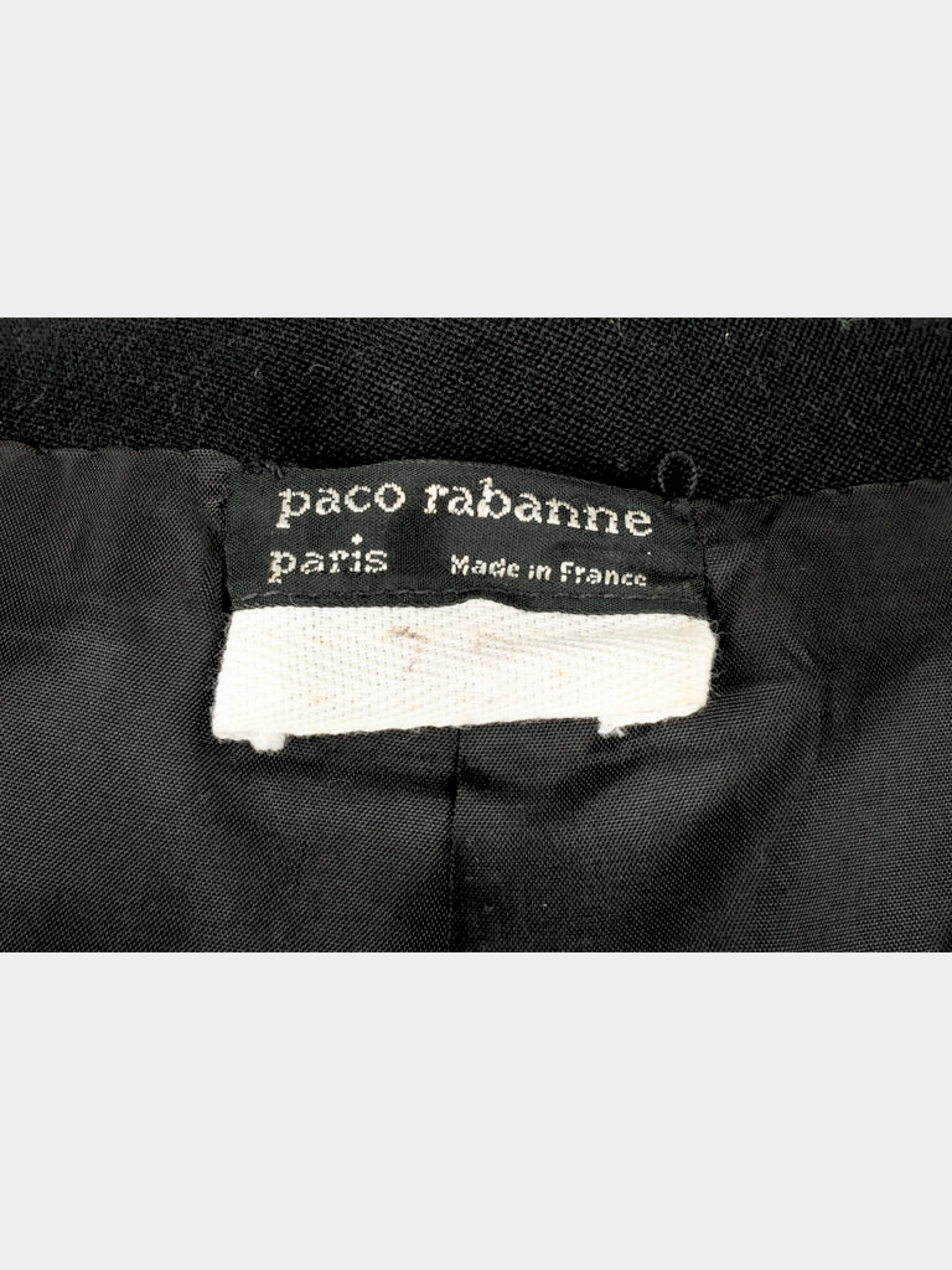 Paco Rabanne 1980s Black Rhodoid Pastilles Jacket