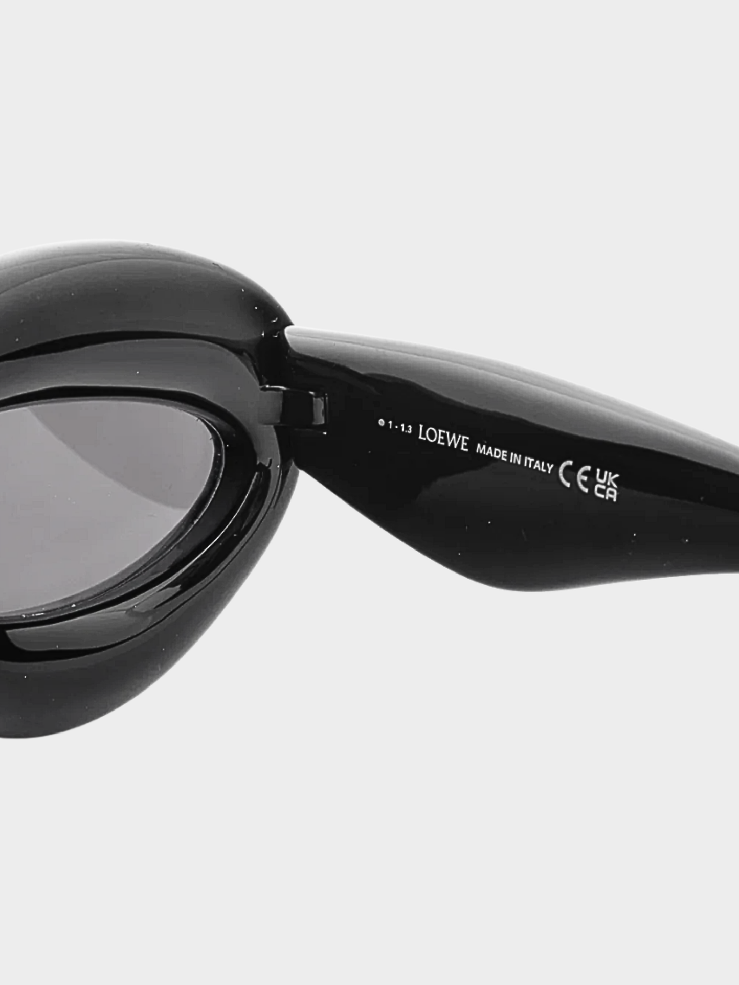 Loewe 2023 Black Cat Eye Inflated Sunglasses