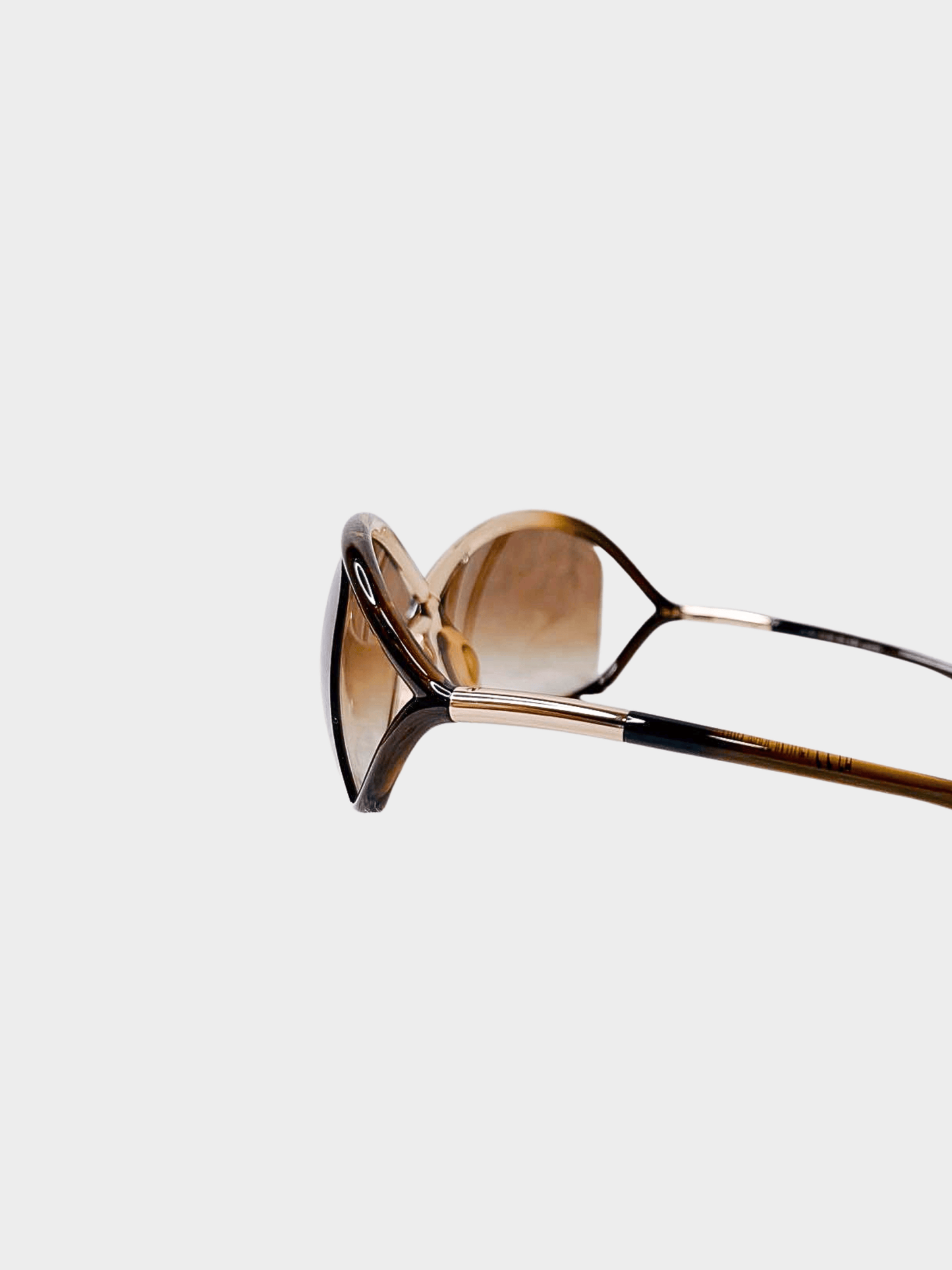 Tom Ford 2000s Brown Whitney TF9 Sunglasses