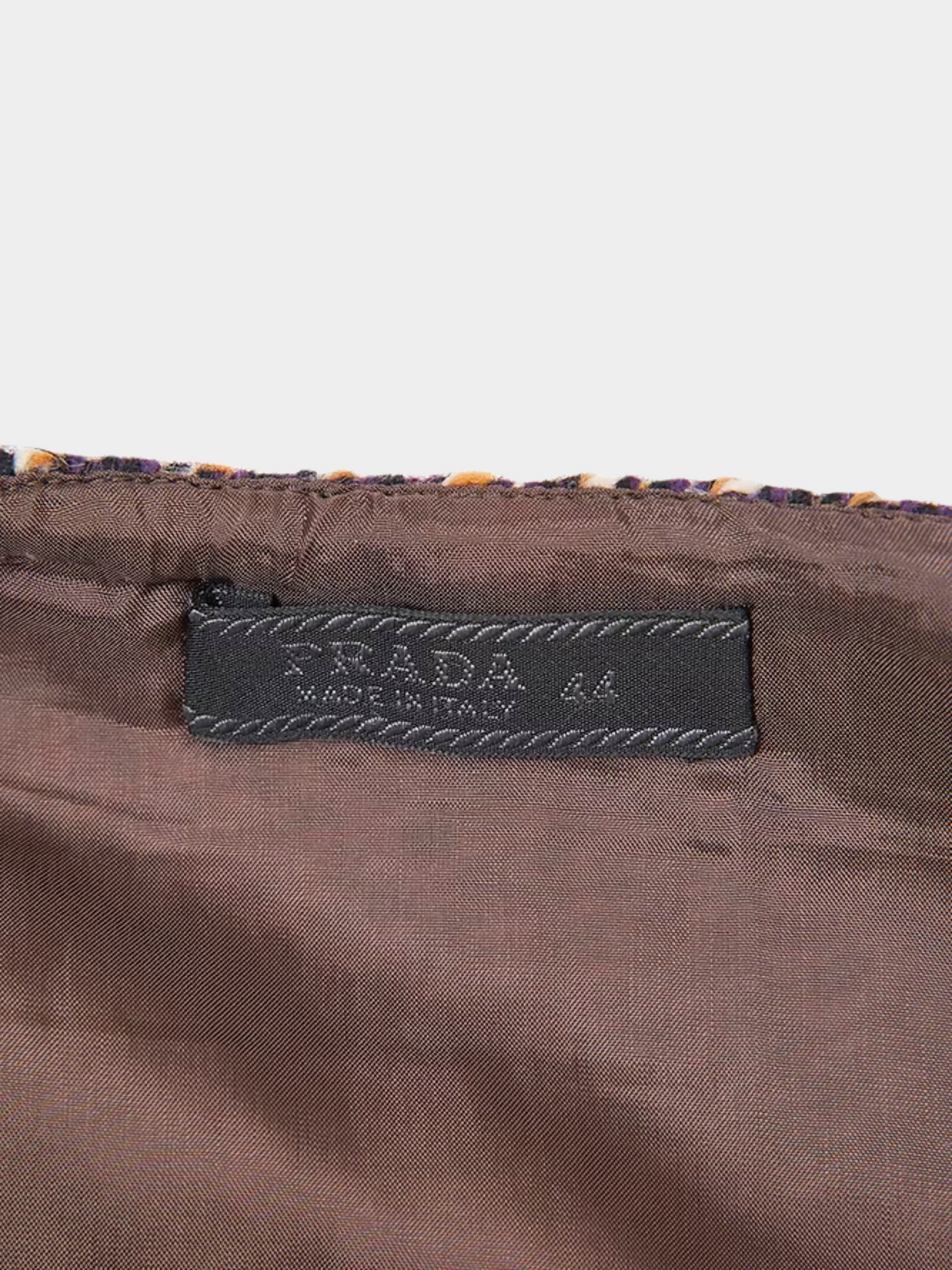 Prada FW 2000 Brown Wool Blazer and Skirt Set