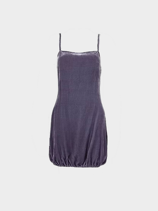 Miu Miu FW 1998 Lilac Velvet Babydoll Dress