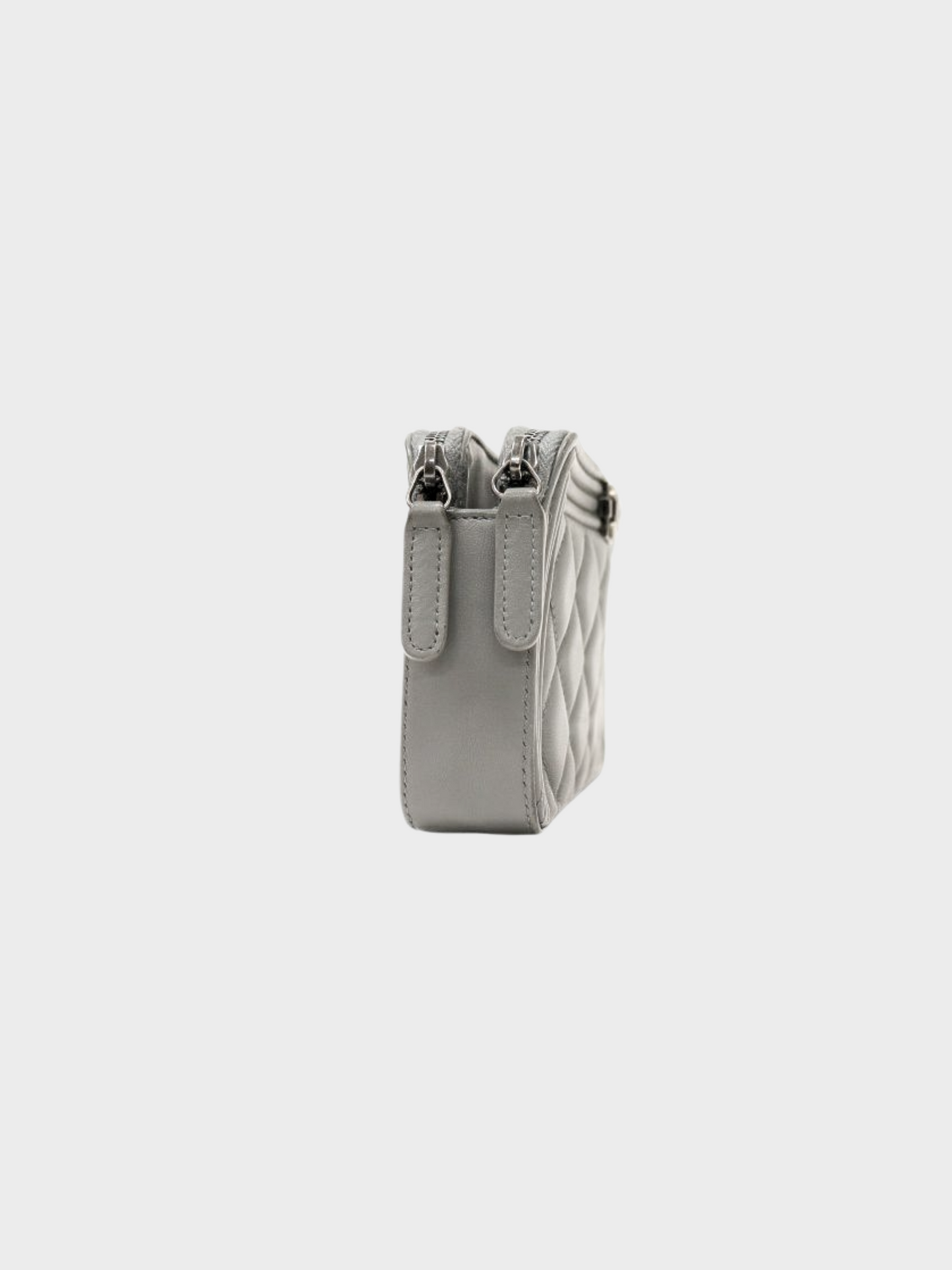 Chanel 2016 Grey Leboy Chain Wallet