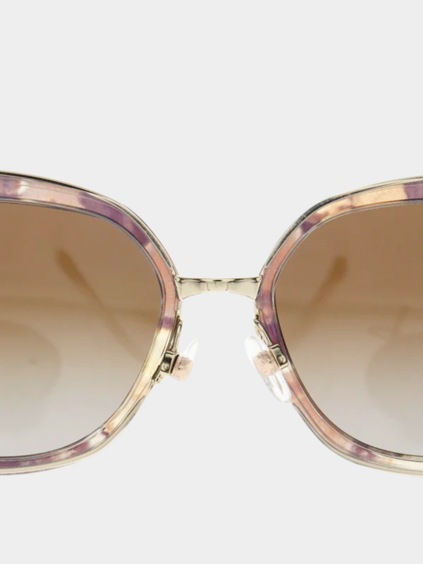 Chanel 2000s Brown Logo Sunglasses