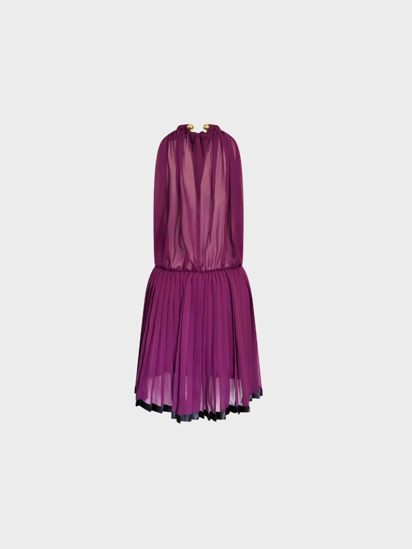 Roberto Cavalli 2012 Purple Halter Mini Dress