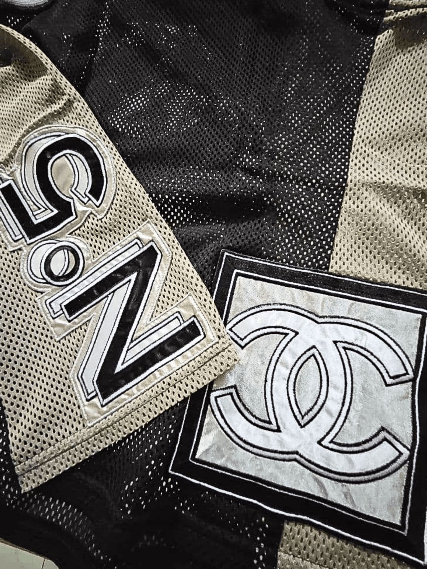 Chanel 2004 Black Sport Mesh Top