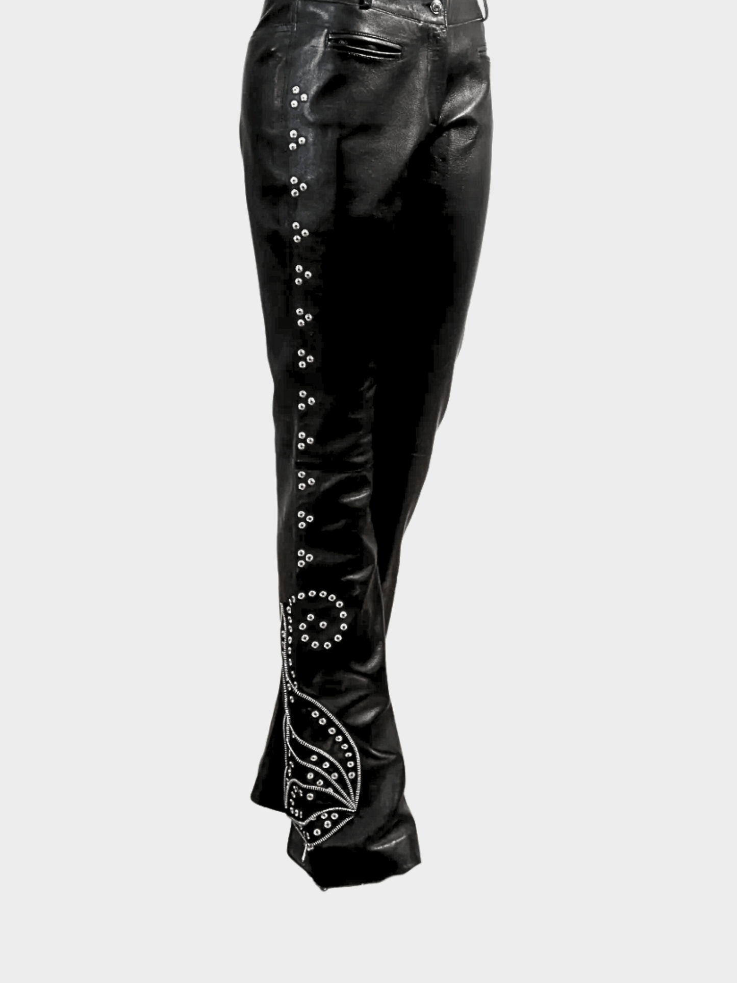 Christian Dior FW 2003 Black Leather Pants