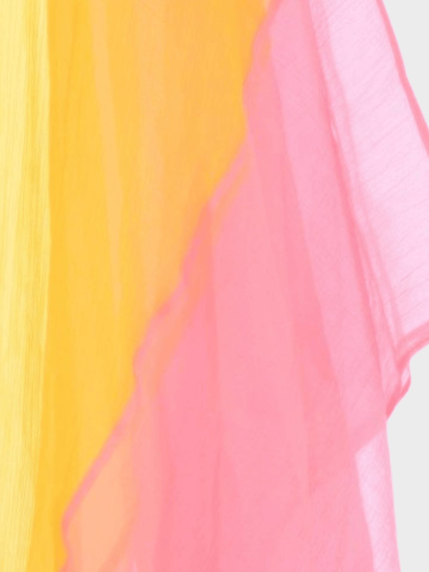 Gucci 2010s Silk Sheer Two Tone Poncho Dress