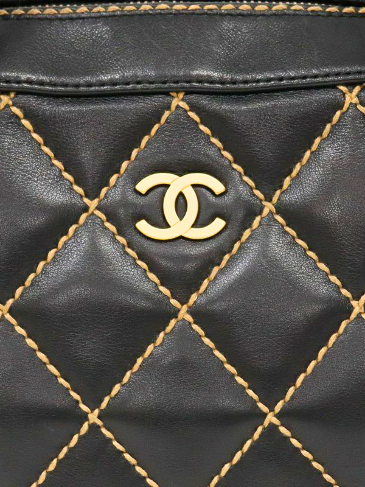 Chanel 2003 Black Wild Stitch Handbag