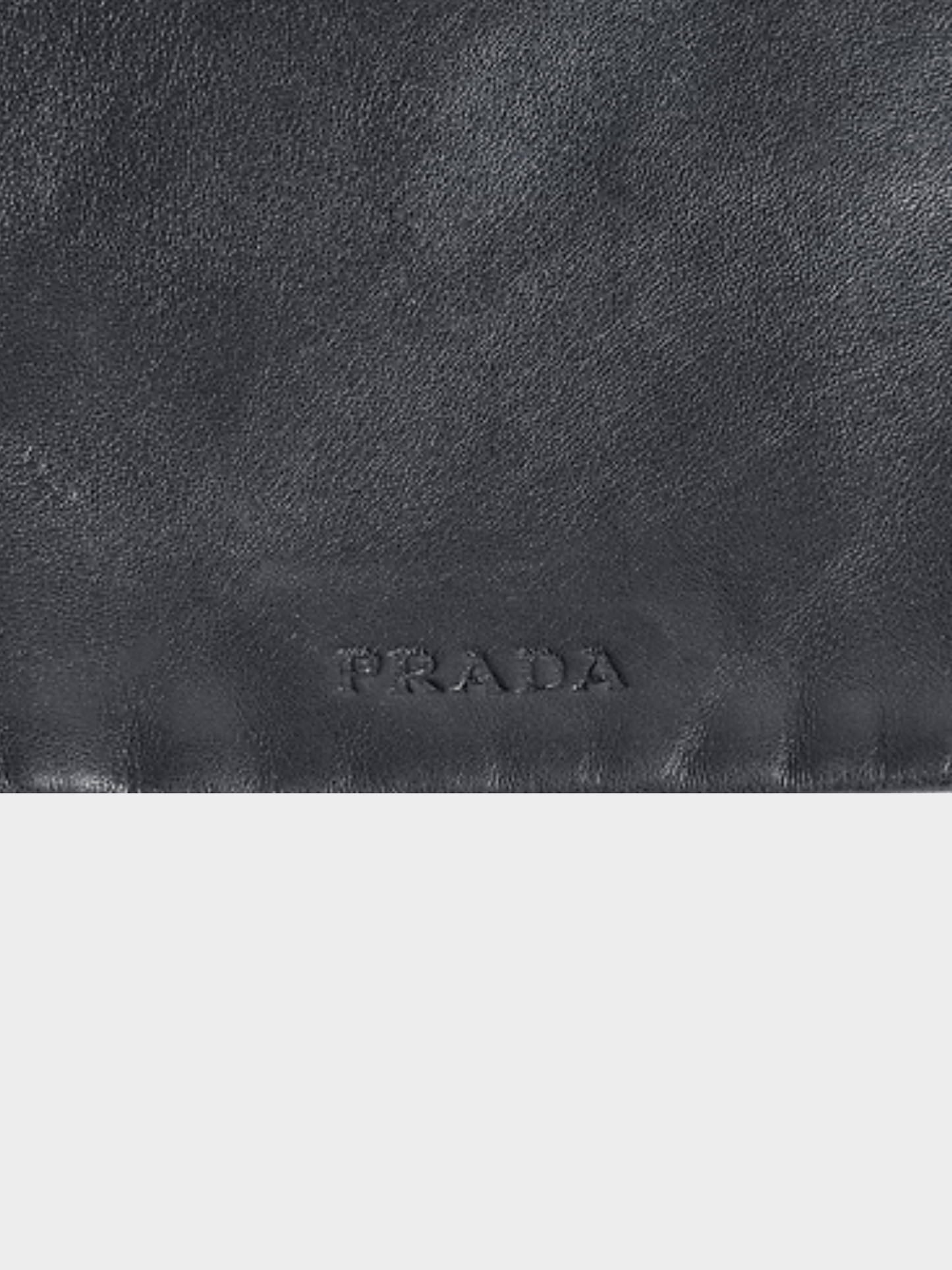 Prada SS 2001 All Black Flat Leather Bag